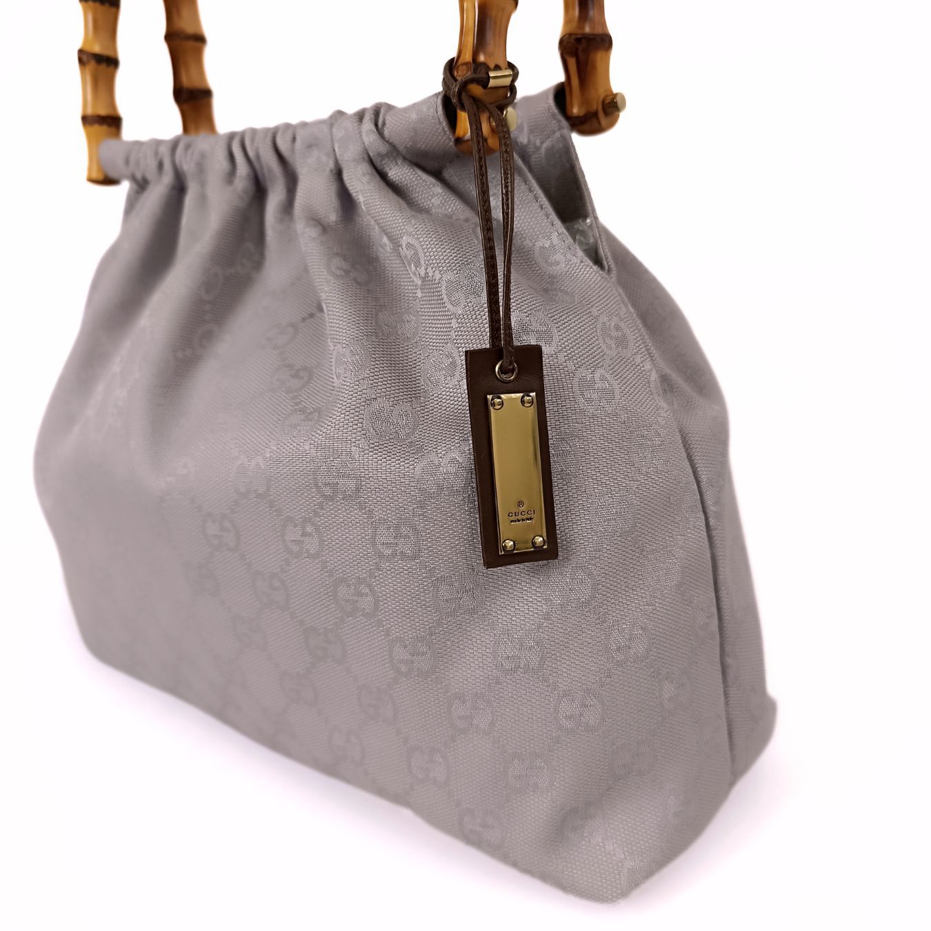 Luxury Gucci Trending 2025 Luxury Gucci Trending 2025 Bamboo GG handbag in lilac canvas - '10s