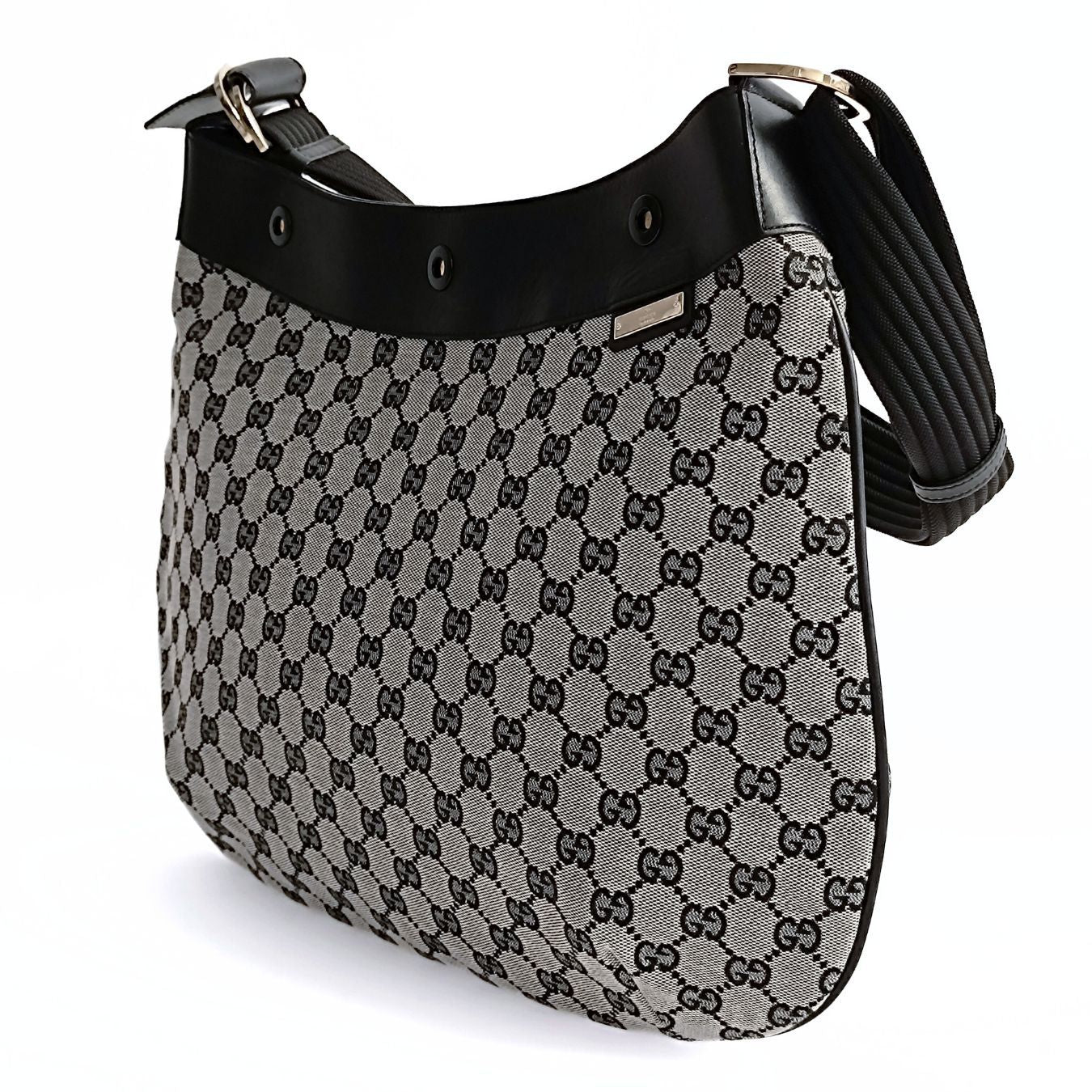 Luxury Gucci Trending 2025 Luxury Gucci Trending 2025 grey/black GG canvas shopper shoulder bag - '10s