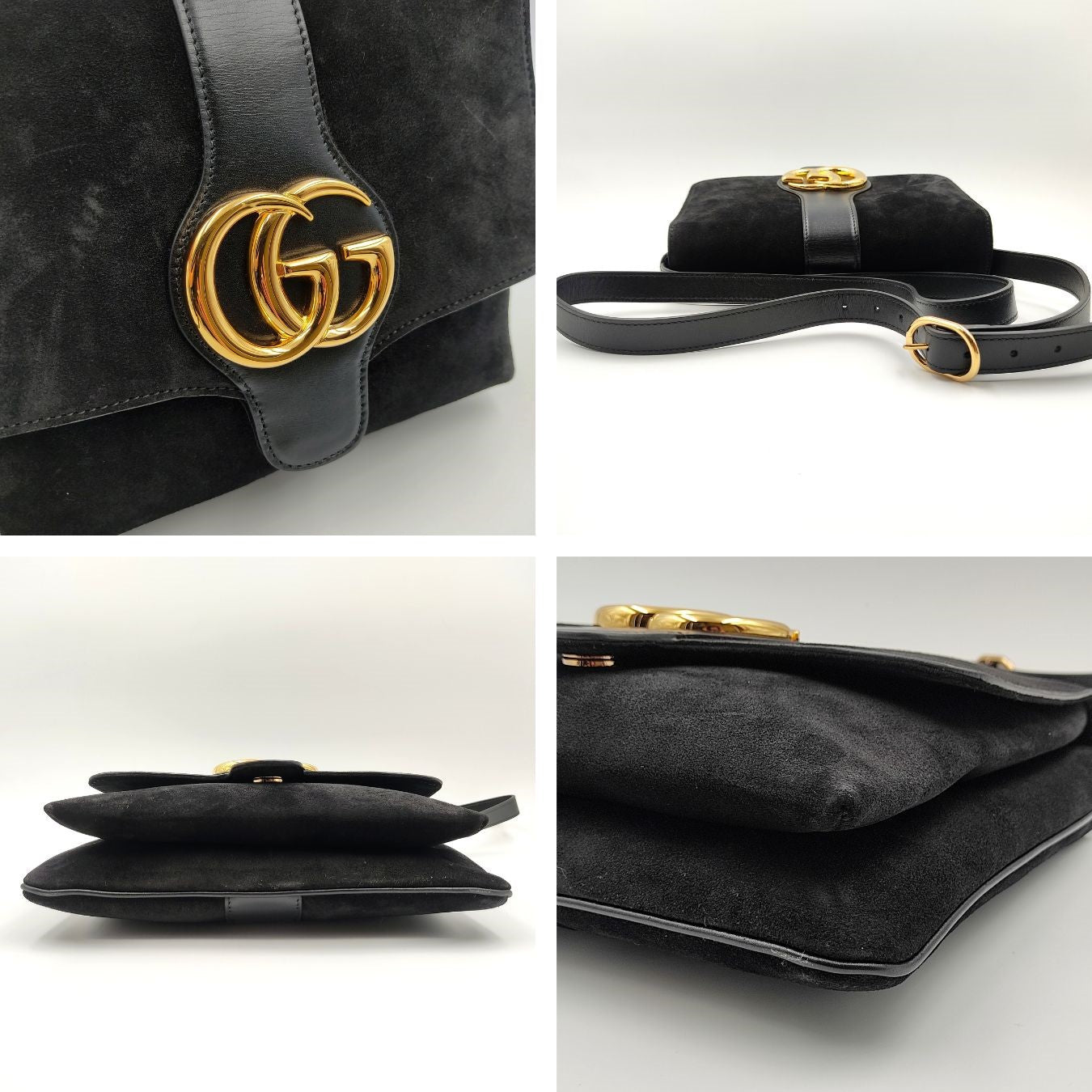Luxury Gucci Trending 2025 Luxury Gucci Trending 2025 Arli shoulder bag in black suede - '10s