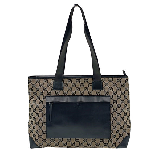 Luxury Gucci Trending 2025 Luxury Gucci Trending 2025 GG shoulder shopper bag in canvas and leather - '10s