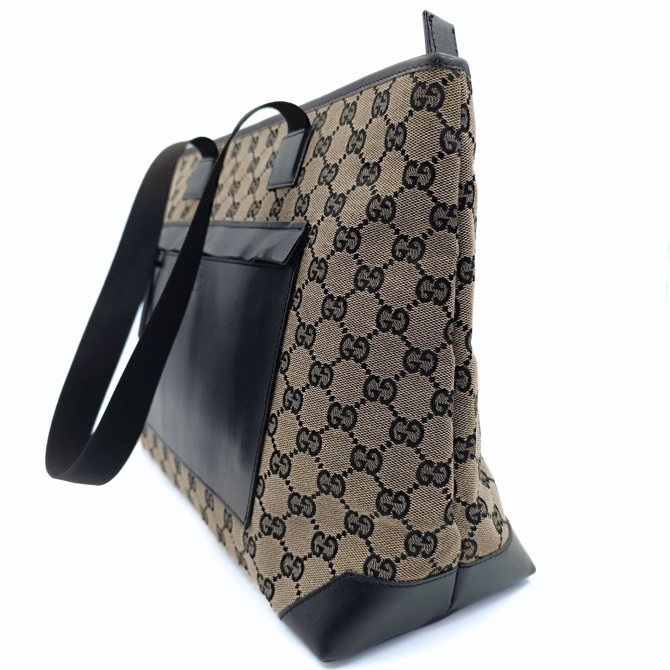 Luxury Gucci Trending 2025 Luxury Gucci Trending 2025 GG shoulder shopper bag in canvas and leather - '10s