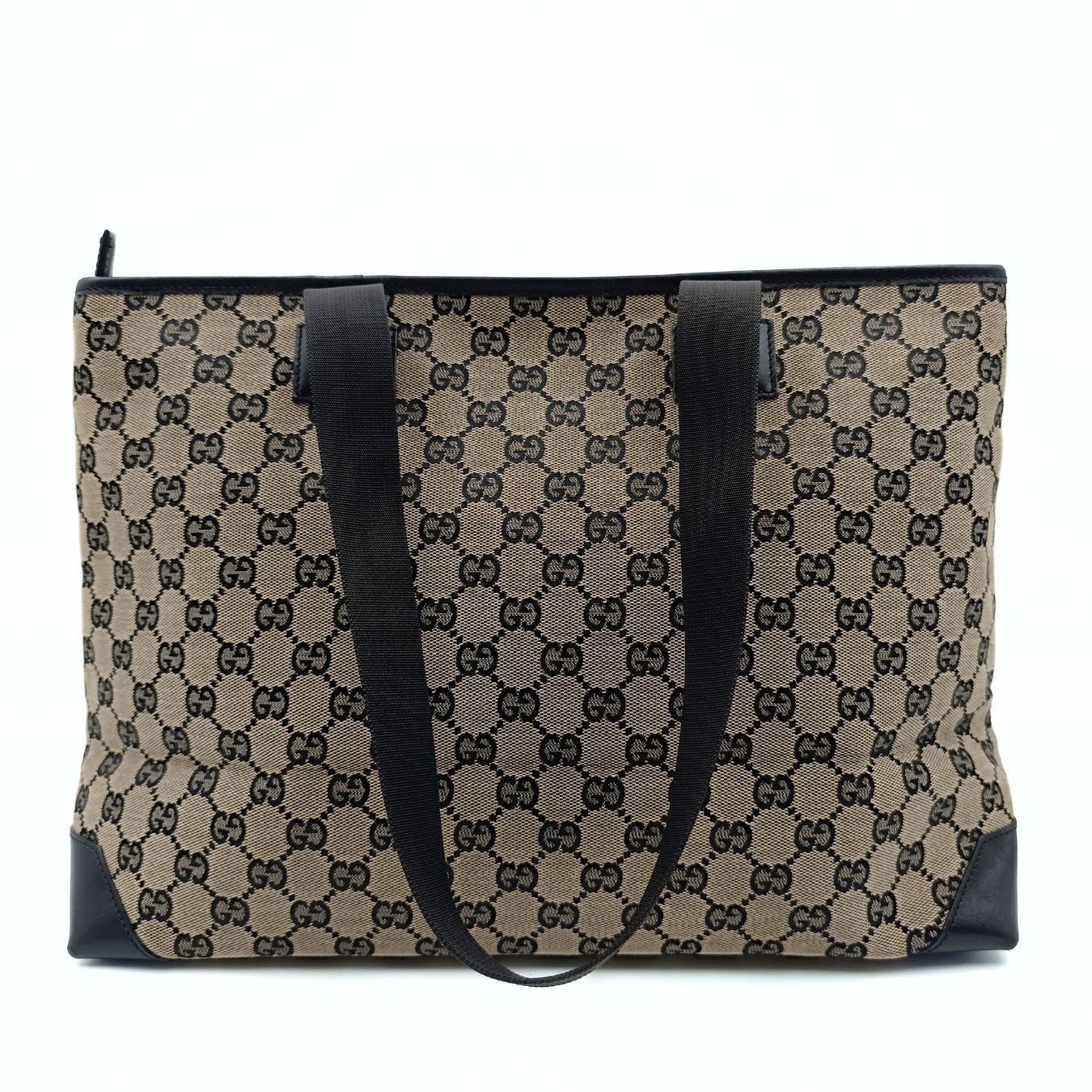 Luxury Gucci Trending 2025 Luxury Gucci Trending 2025 GG shoulder shopper bag in canvas and leather - '10s