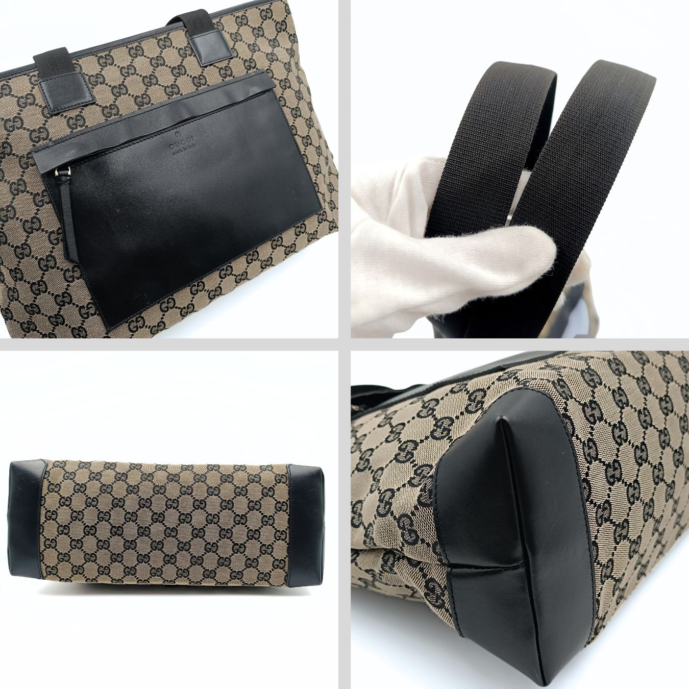 Luxury Gucci Trending 2025 Luxury Gucci Trending 2025 GG shoulder shopper bag in canvas and leather - '10s