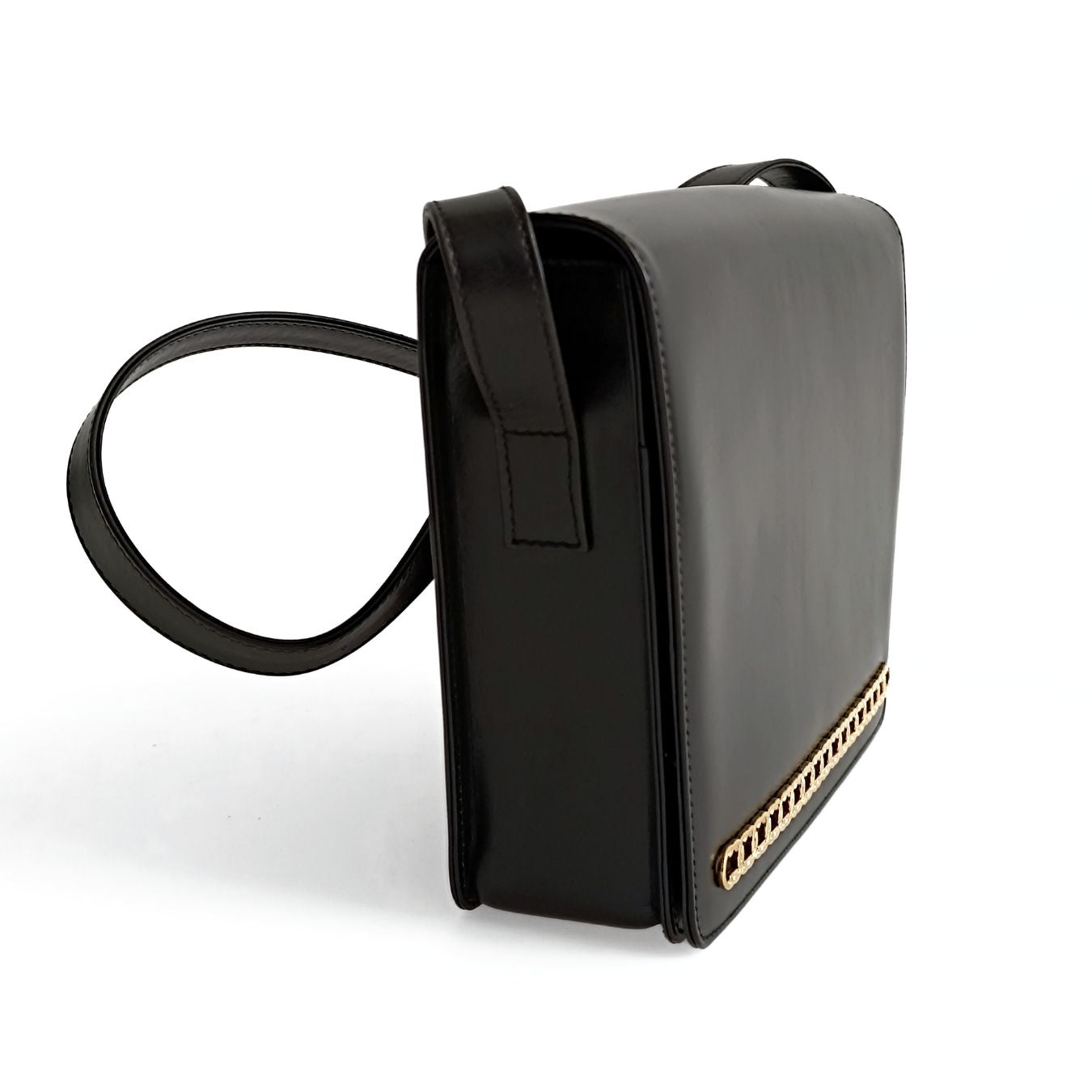 Luxury Gucci Trending 2025 Luxury Gucci Trending 2025 vintage black leather shoulder bag - '10s