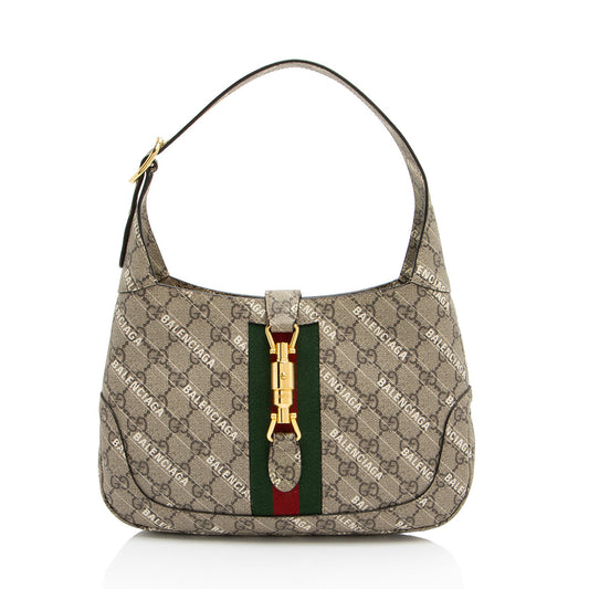 Gucci x Balenciaga GG Supreme The Hacker Project Jackie Small Shoulder Bag