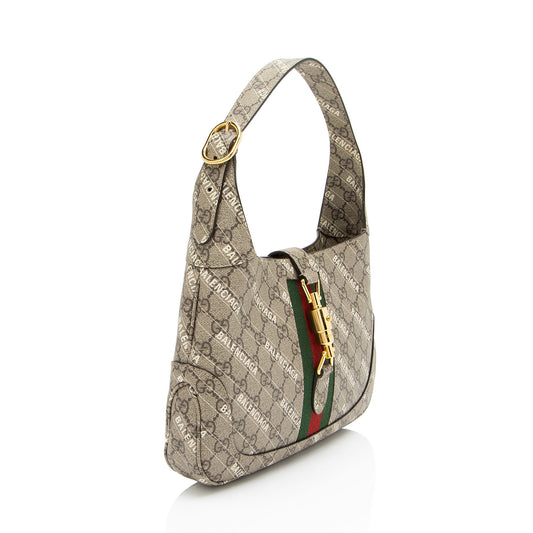 Gucci x Balenciaga GG Supreme The Hacker Project Jackie Small Shoulder Bag