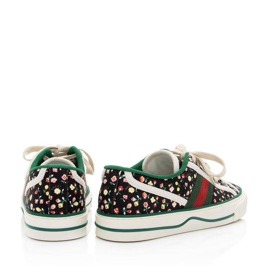 Luxury Gucci Trending 2025 x Liberty of London Canvas Web Floral 1977 Tennis Sneakers - Size 5.5 / 35.5 (SHF-HajmXI)