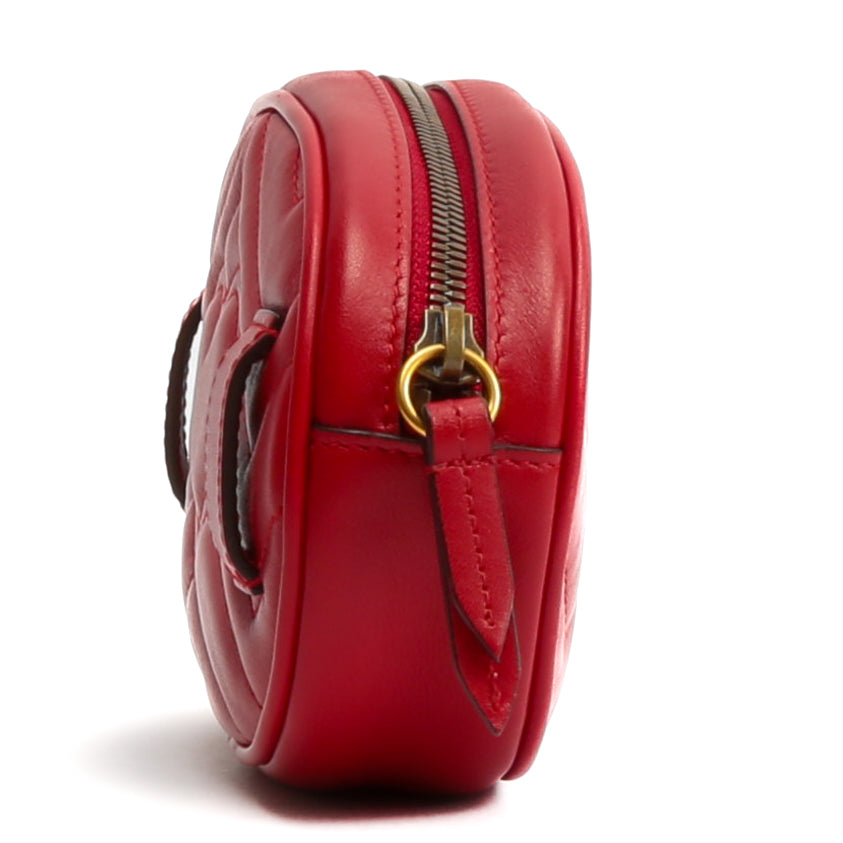 Luxury Gucci GG Marmont Belt Bag - Red