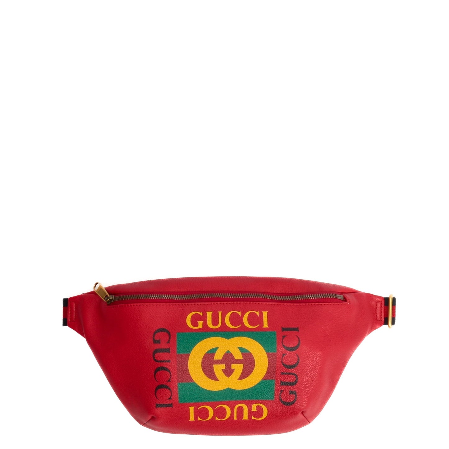 Luxury Gucci Logo Belt Bag Large - Red