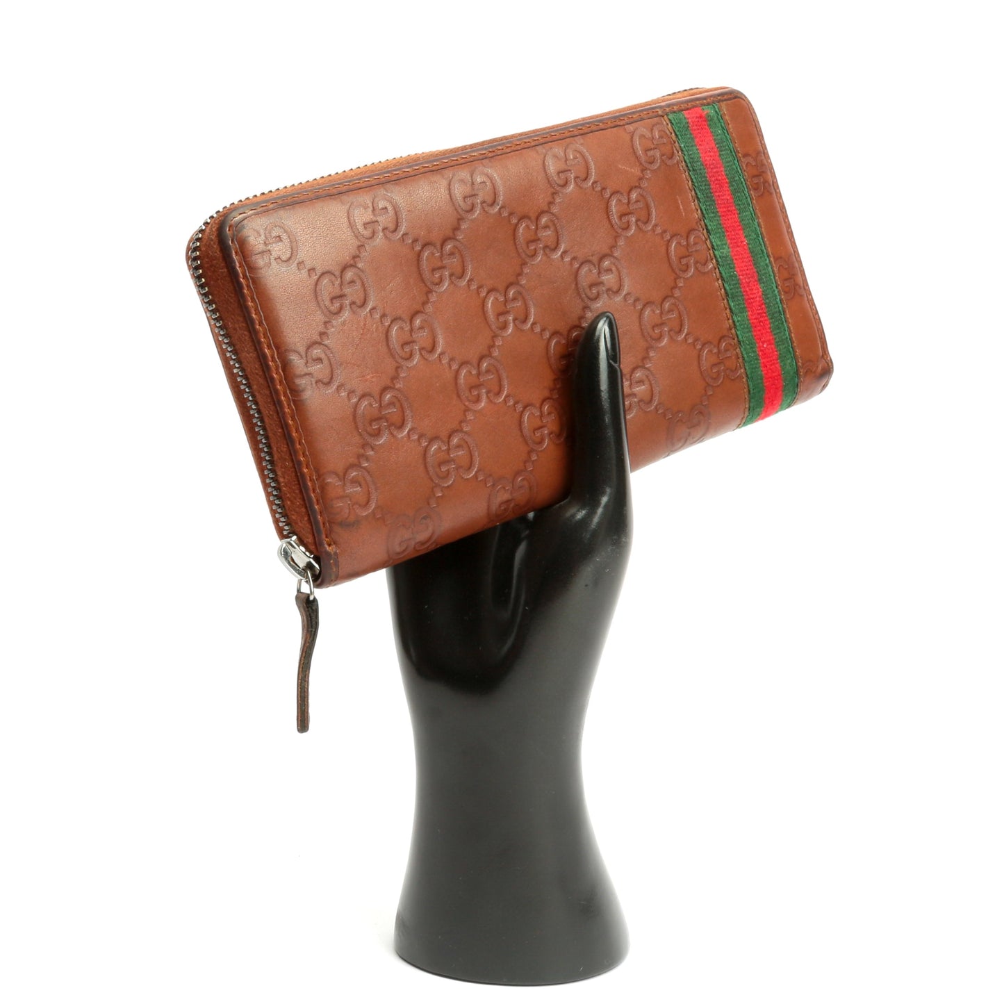 Luxury Gucci Guccissima Zip Around Wallet - OUTLET FINAL SALE