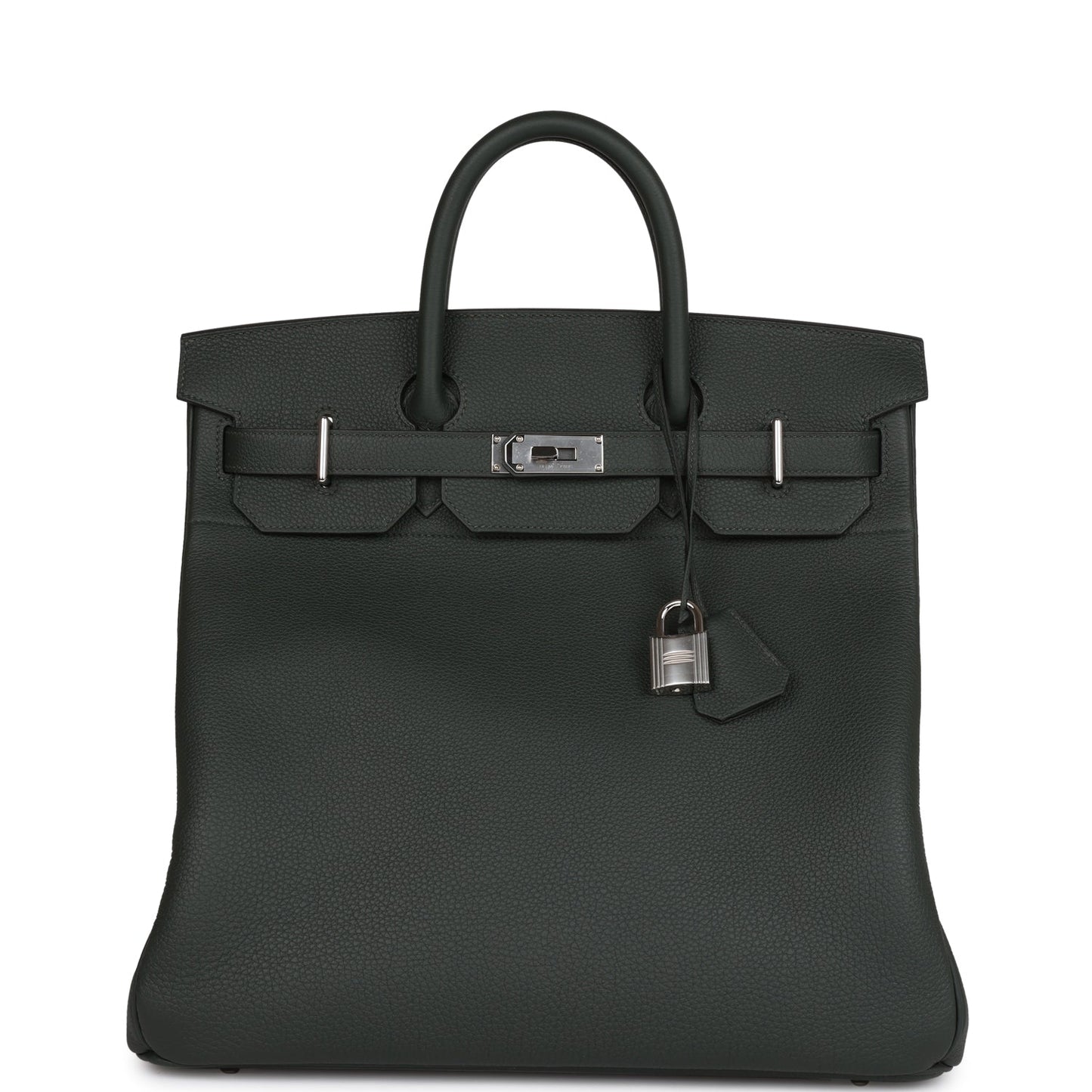 Luxury Hermes HAC Birkin 40 Vert Fonce Togo Palladium Hardware