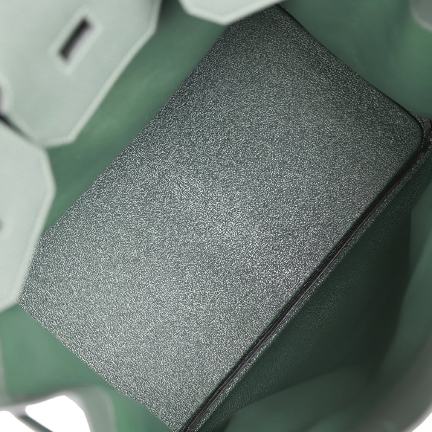 Luxury Hermes HAC Birkin 40 Vert Fonce Togo Palladium Hardware