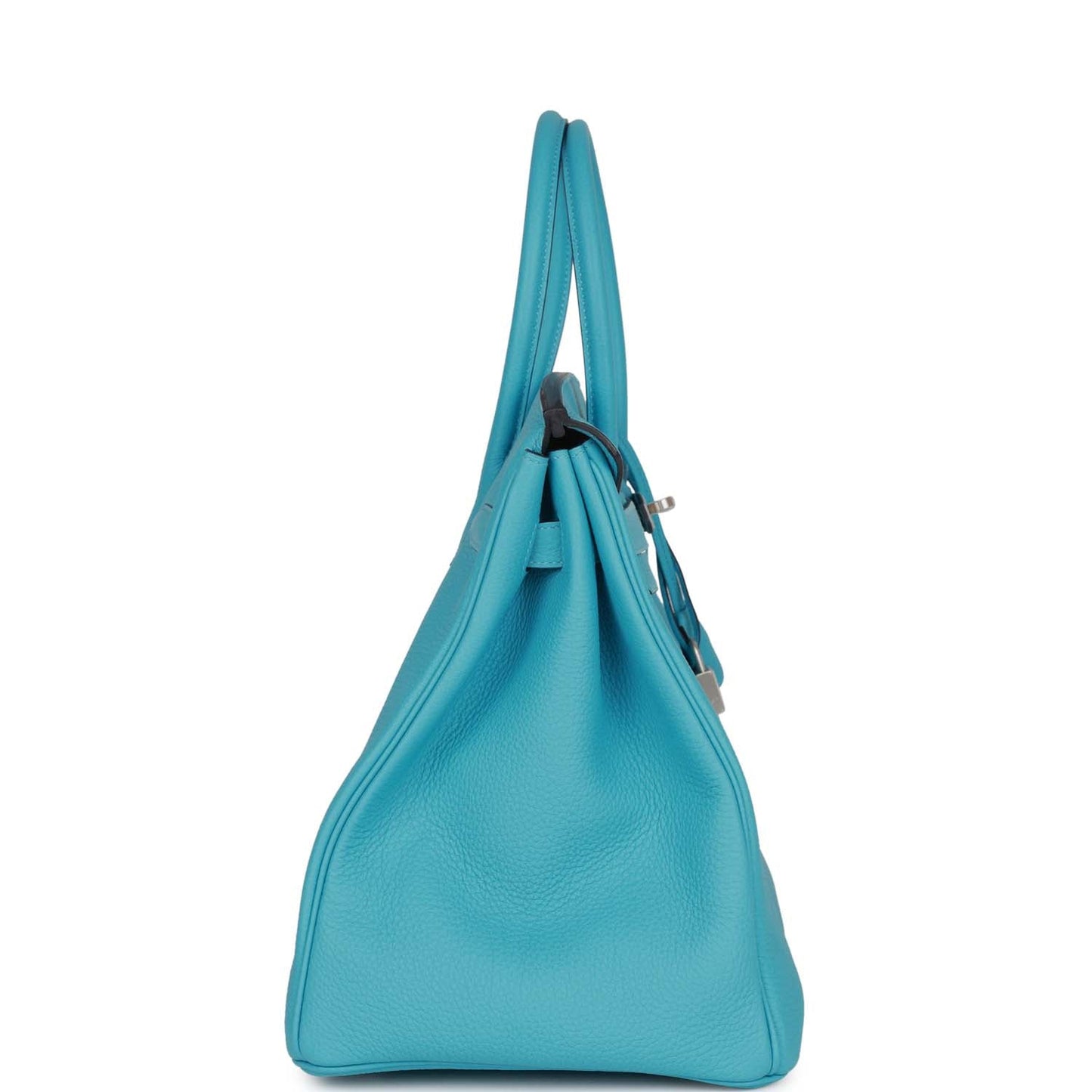 Luxury Hermes Special Order (HSS) Birkin 35 Bleu du Nord Verso Togo Brushed Palladium Hardware