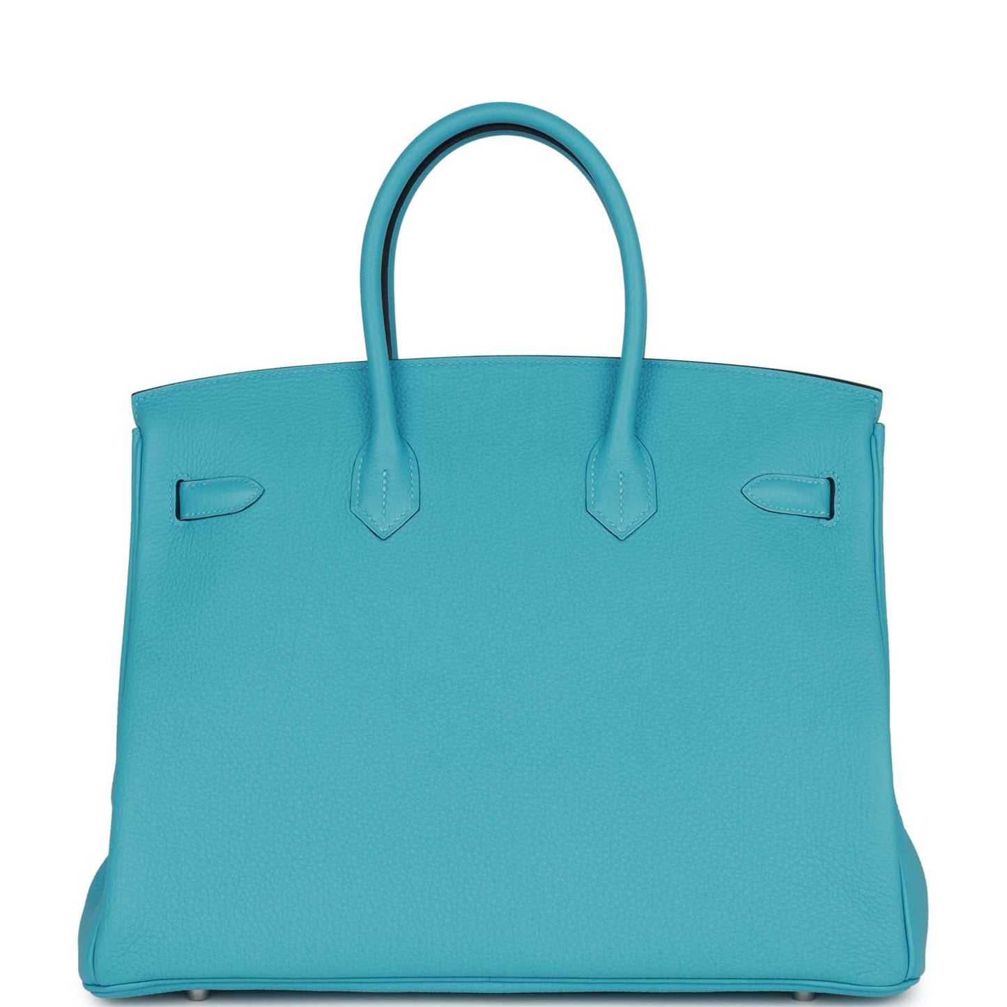 Luxury Hermes Special Order (HSS) Birkin 35 Bleu du Nord Verso Togo Brushed Palladium Hardware