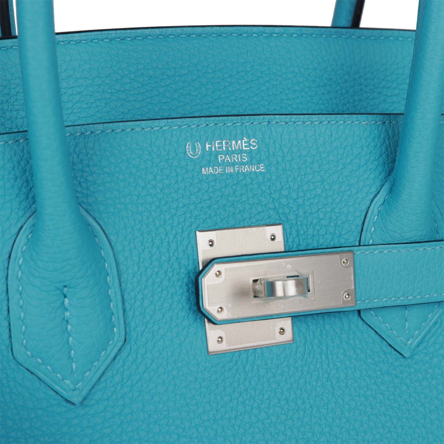 Luxury Hermes Special Order (HSS) Birkin 35 Bleu du Nord Verso Togo Brushed Palladium Hardware