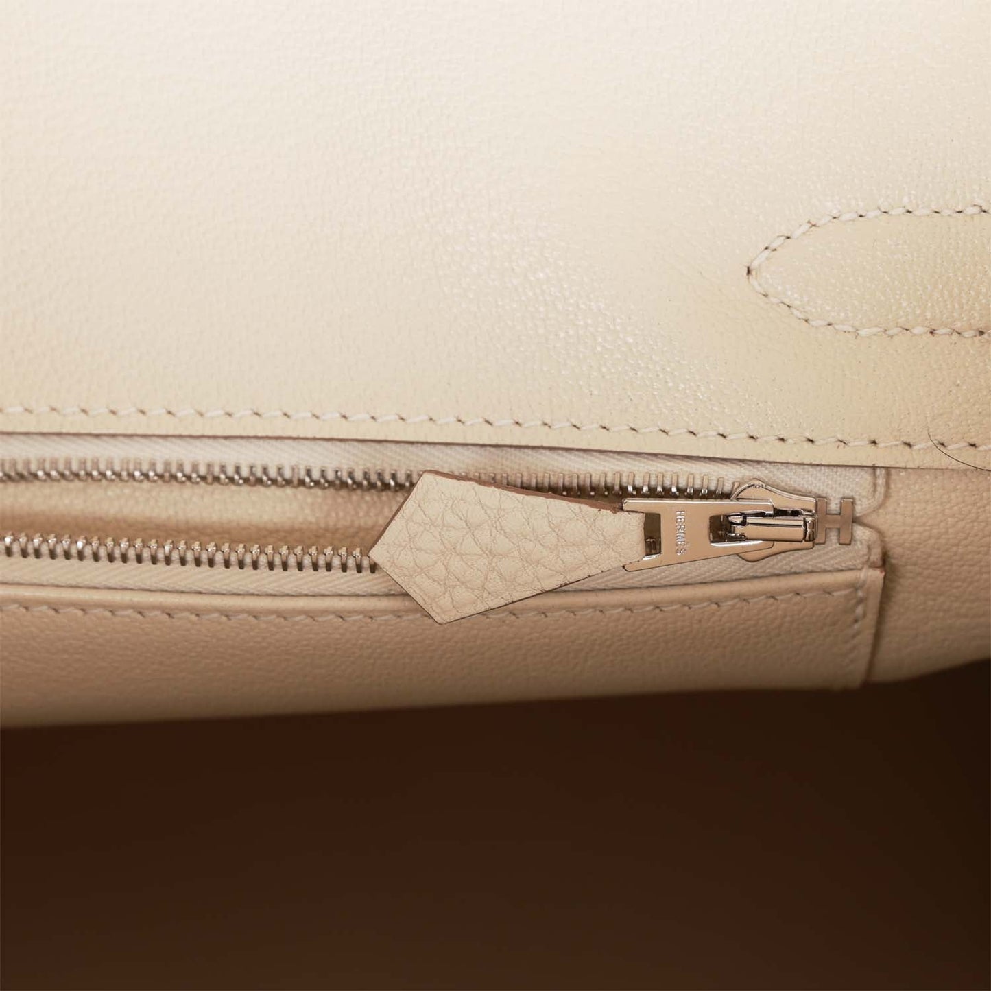 Luxury Hermes Birkin 30 Craie Togo Palladium Hardware