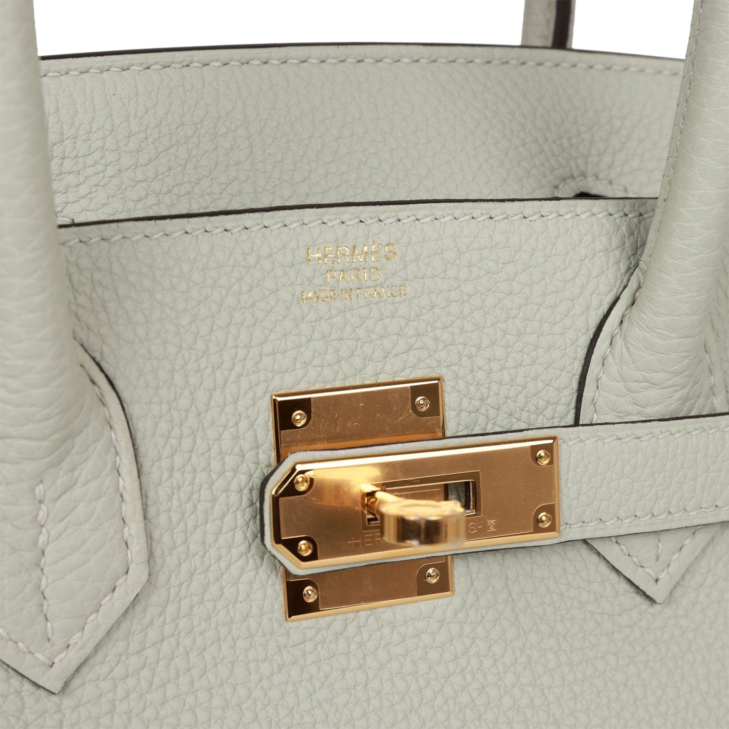 Luxury Hermes Birkin 30 Gris Neve Togo Gold Hardware