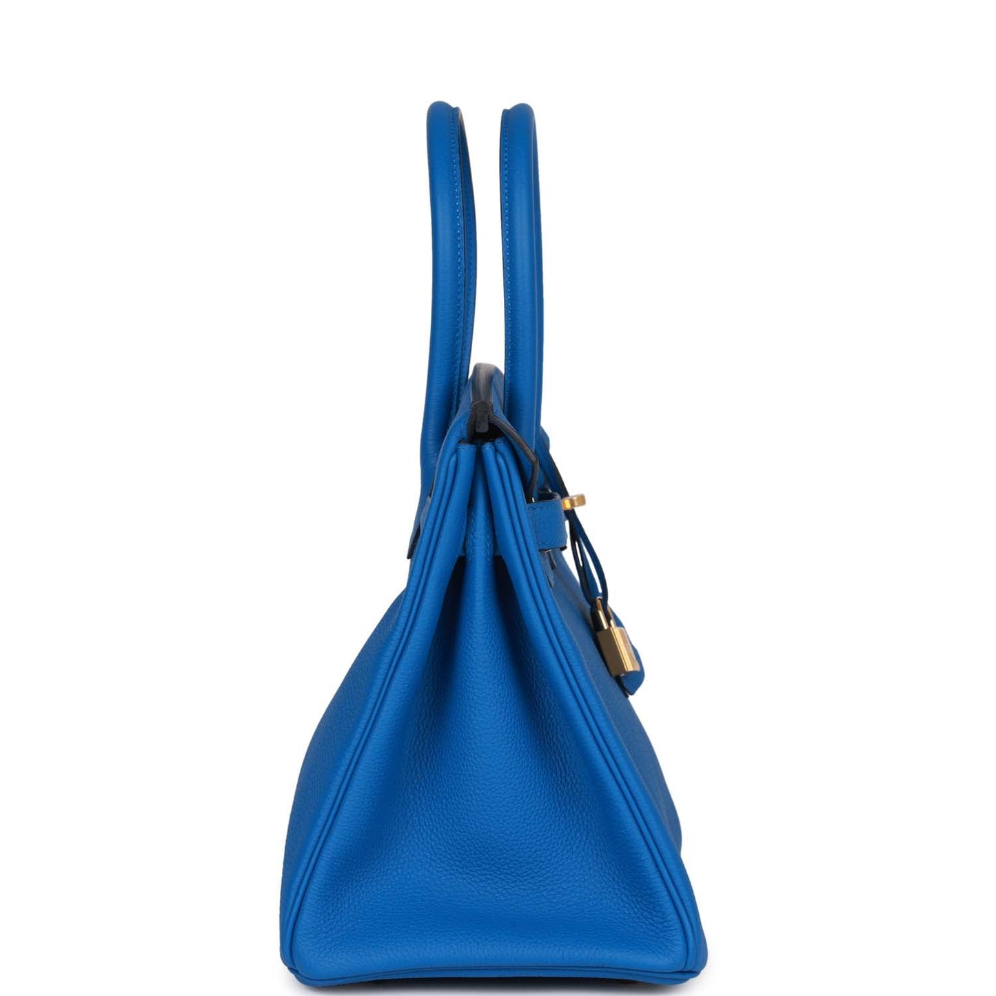 Luxury Hermes Birkin 30 Bleu Zellige Togo Gold Hardware