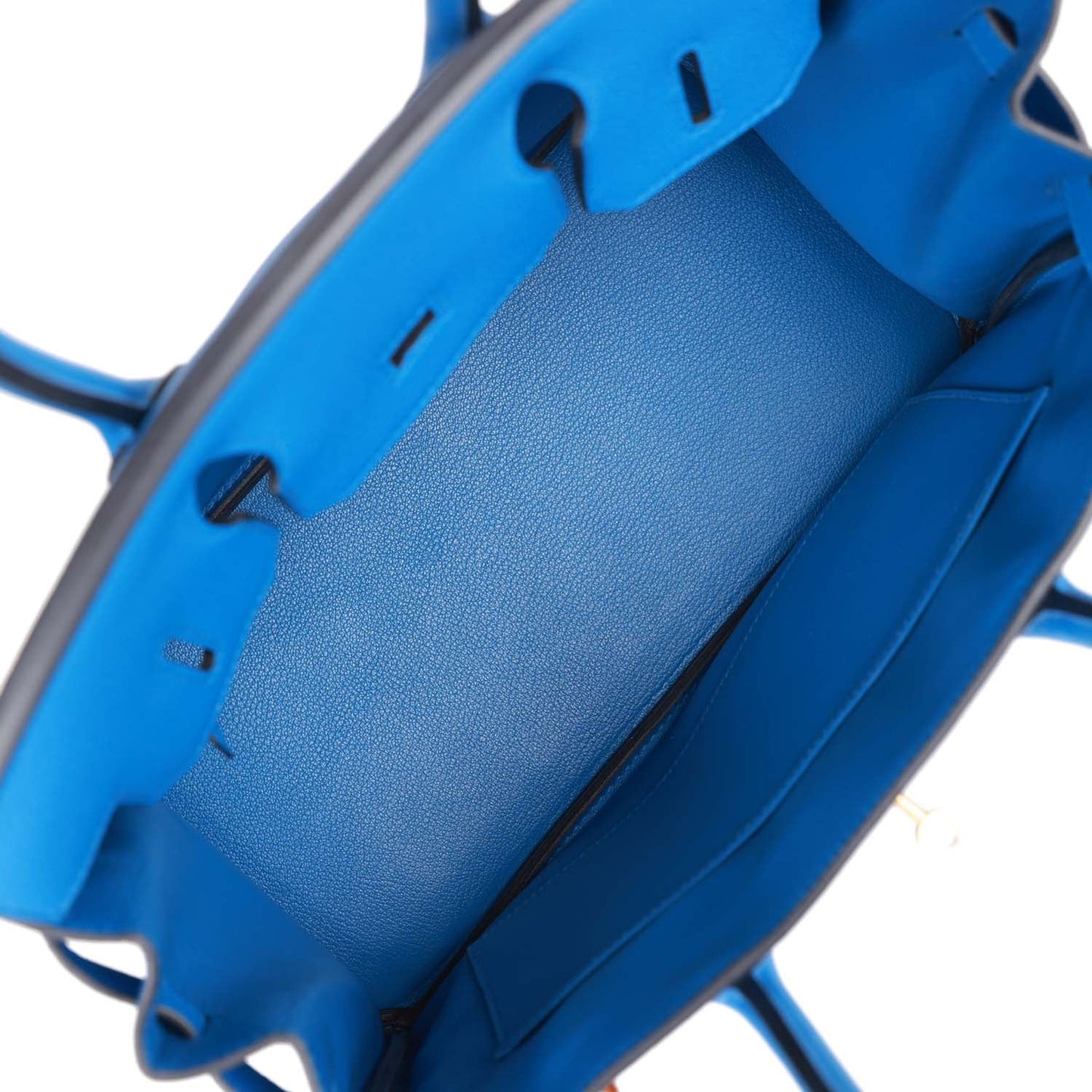 Luxury Hermes Birkin 30 Bleu Zellige Togo Gold Hardware