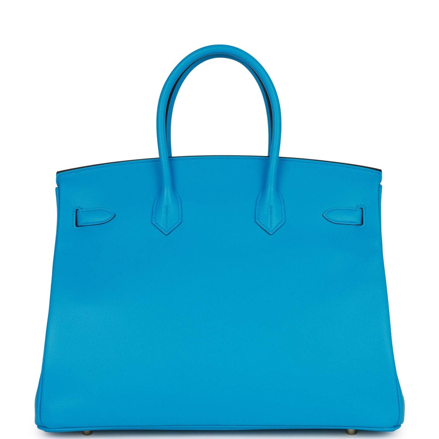 Luxury Hermes Birkin 35 Bleu Frida Epsom Gold Hardware