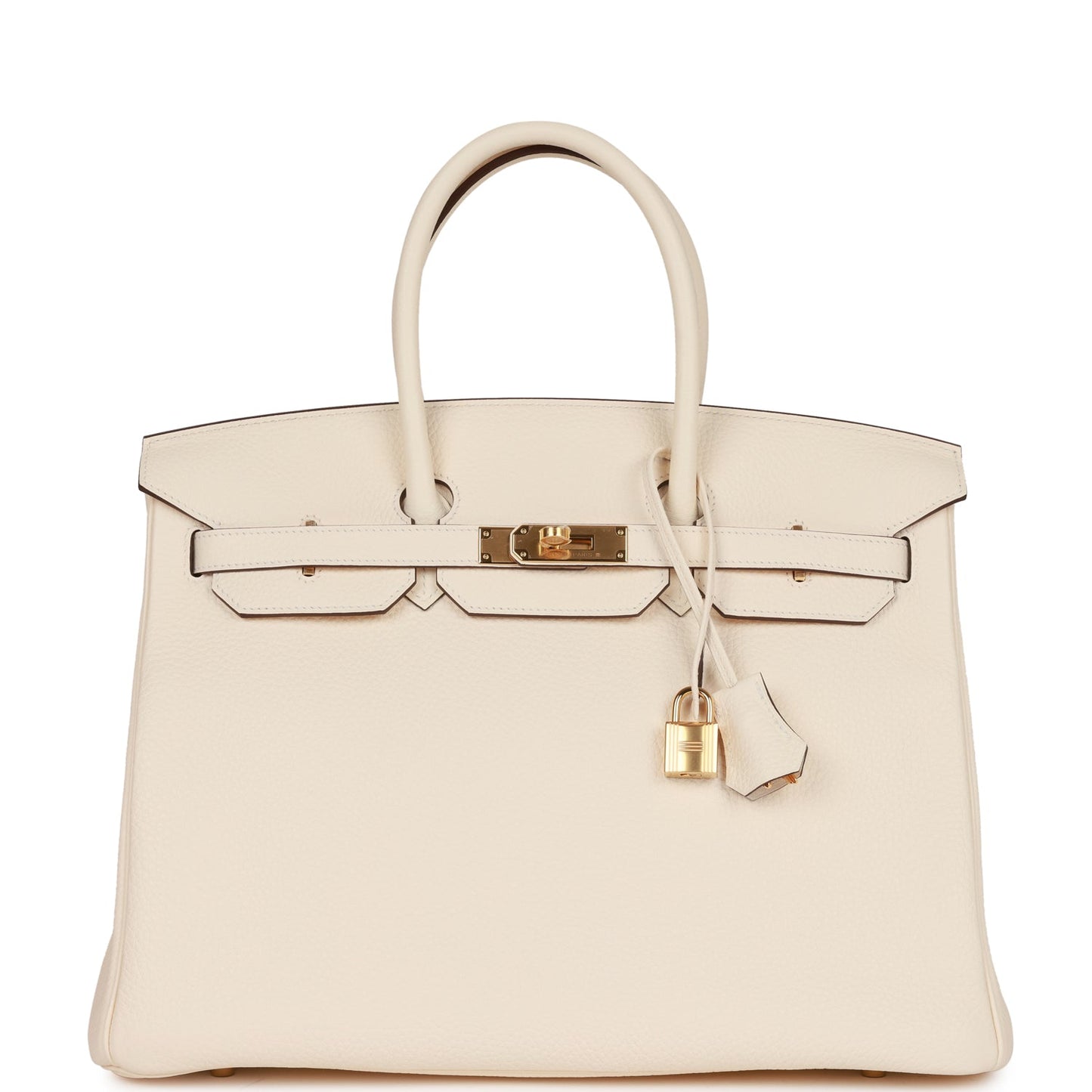 Luxury Hermes Birkin 35 Nata Togo Gold Hardware