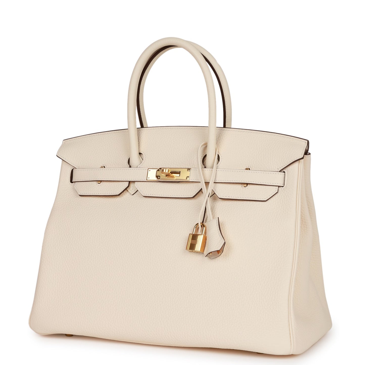 Luxury Hermes Birkin 35 Nata Togo Gold Hardware