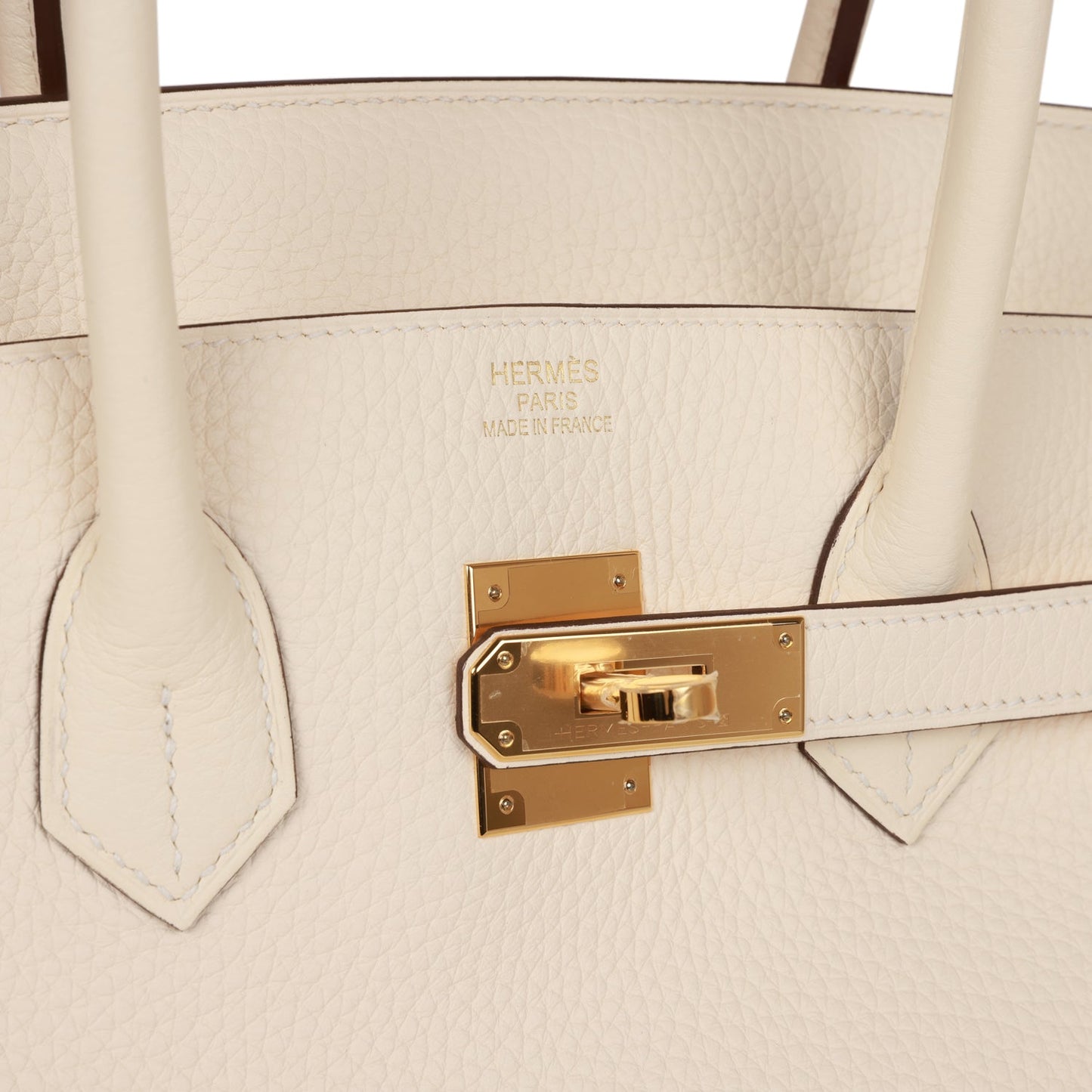 Luxury Hermes Birkin 35 Nata Togo Gold Hardware
