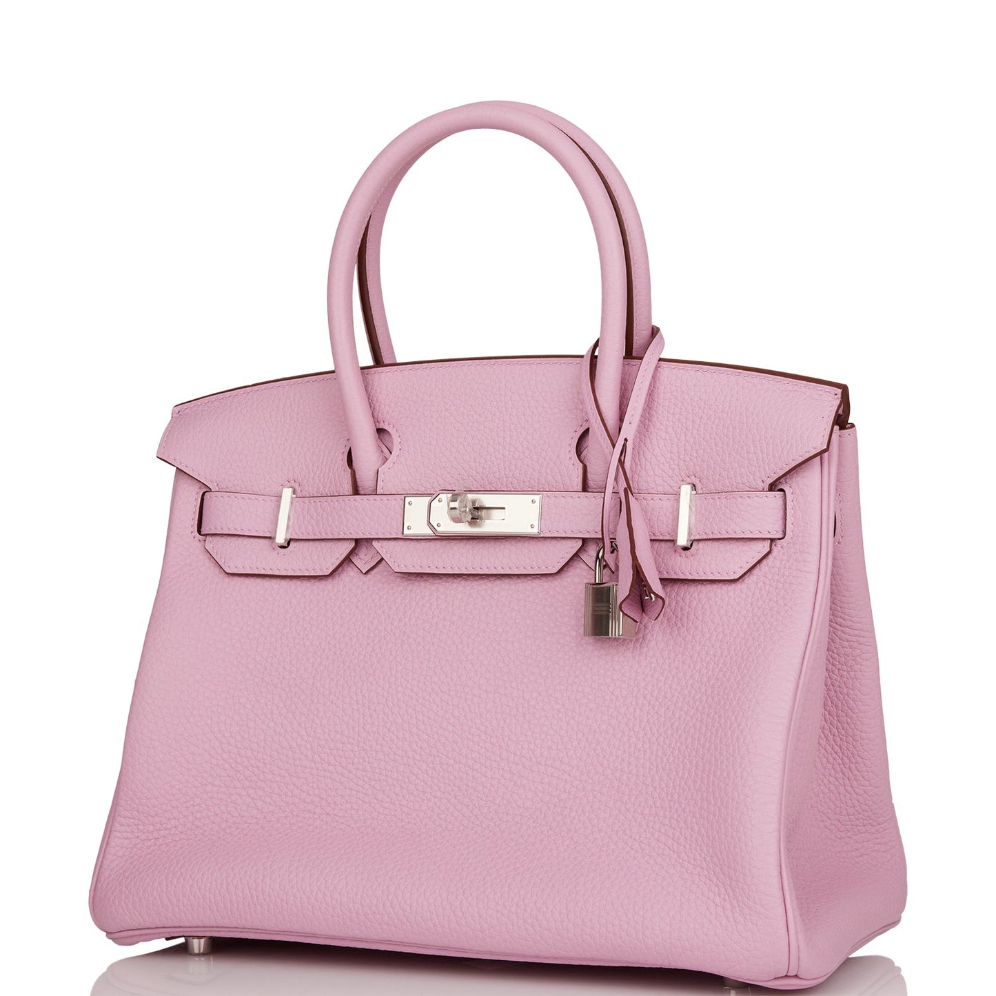 Luxury Hermes Birkin 30 Mauve Sylvestre Clemence Palladium Hardware