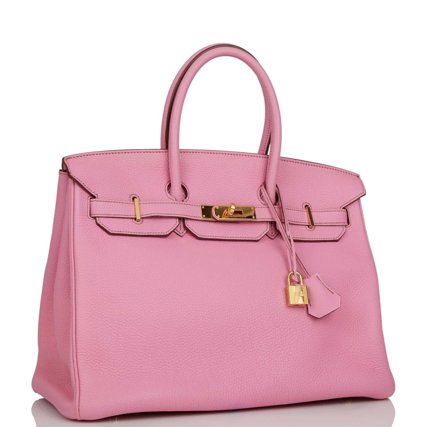 Top Quality Luxury Hermes Birkin 35 Bubblegum Togo Gold Hardware