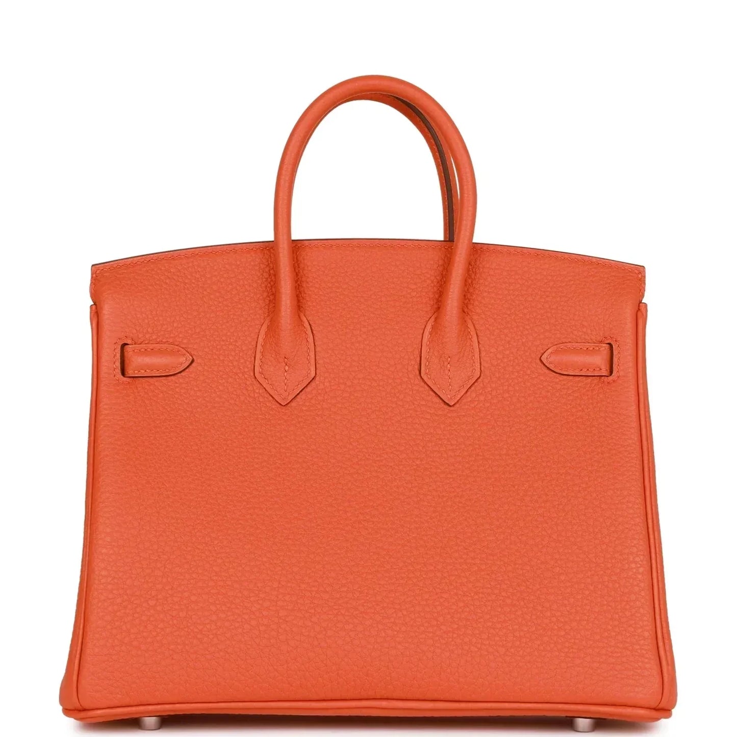Luxury Hermes Birkin 25 Orange Togo Palladium Hardware