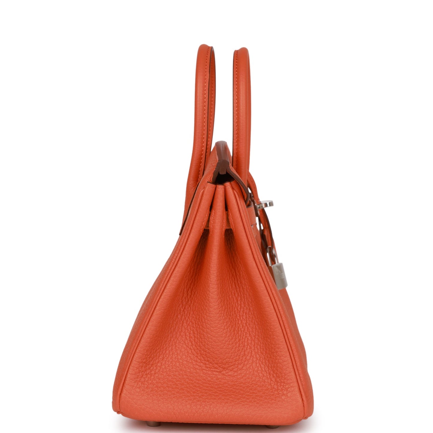 Luxury Hermes Birkin 25 Orange Togo Palladium Hardware