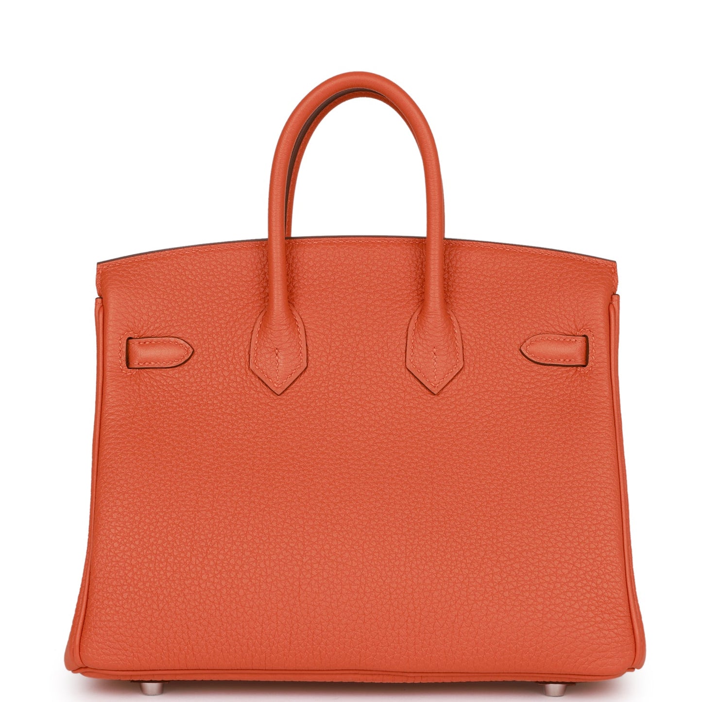 Luxury Hermes Birkin 25 Orange Togo Palladium Hardware