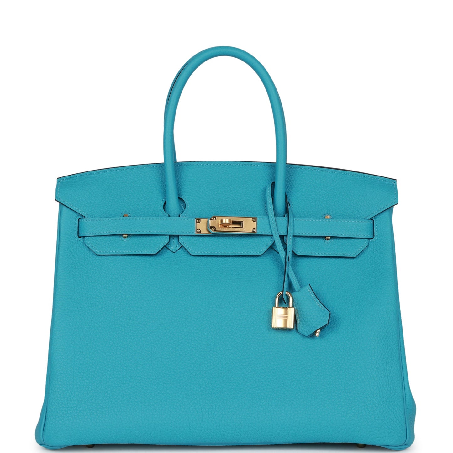 Luxury Hermes Birkin 35 Bleu de Nord Togo Goldhardware