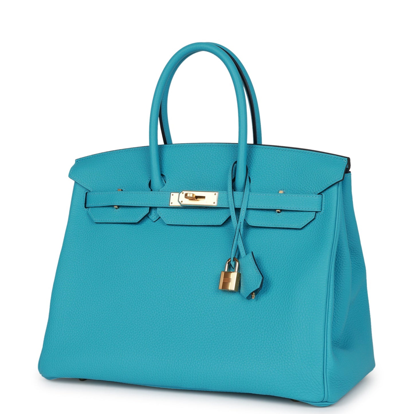 Luxury Hermes Birkin 35 Bleu de Nord Togo Goldhardware