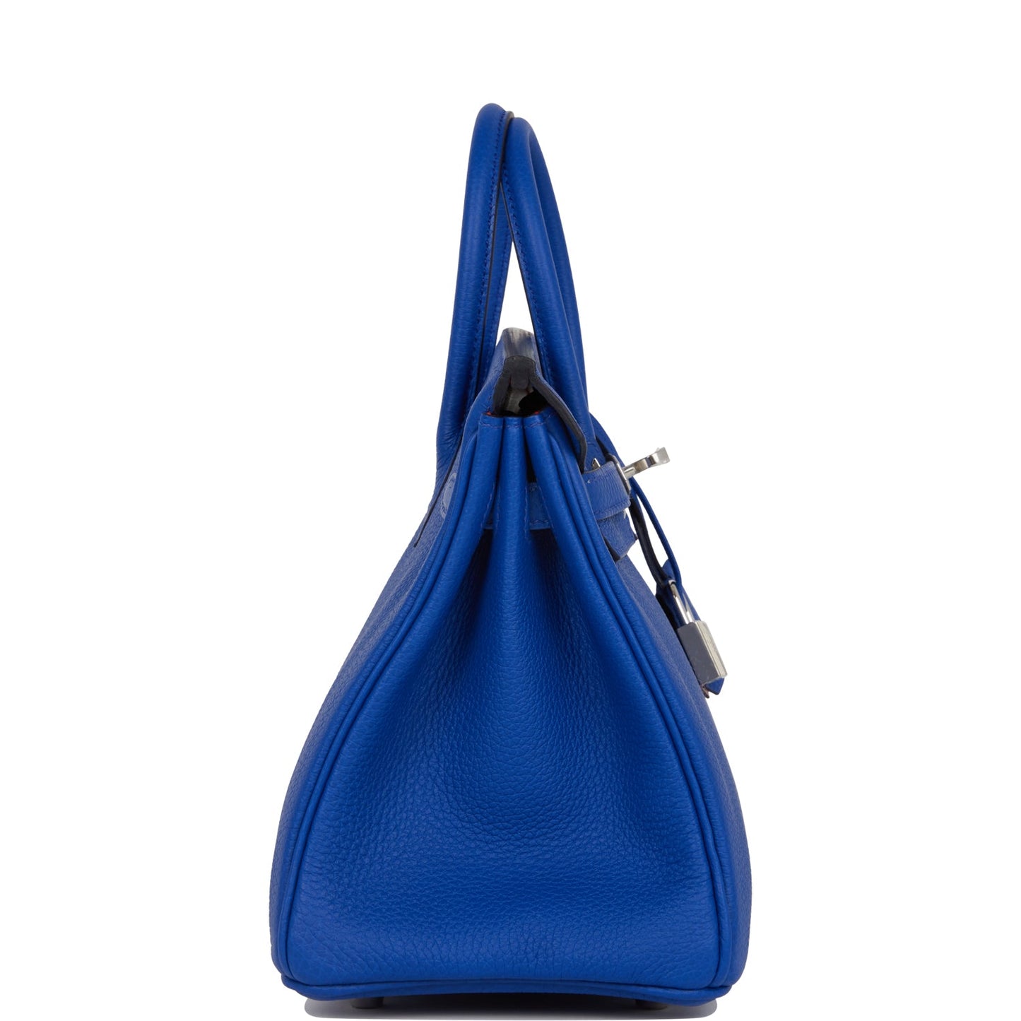 Luxury Hermes Birkin 25 Bleu Royal Verso Togo Palladium Hardware