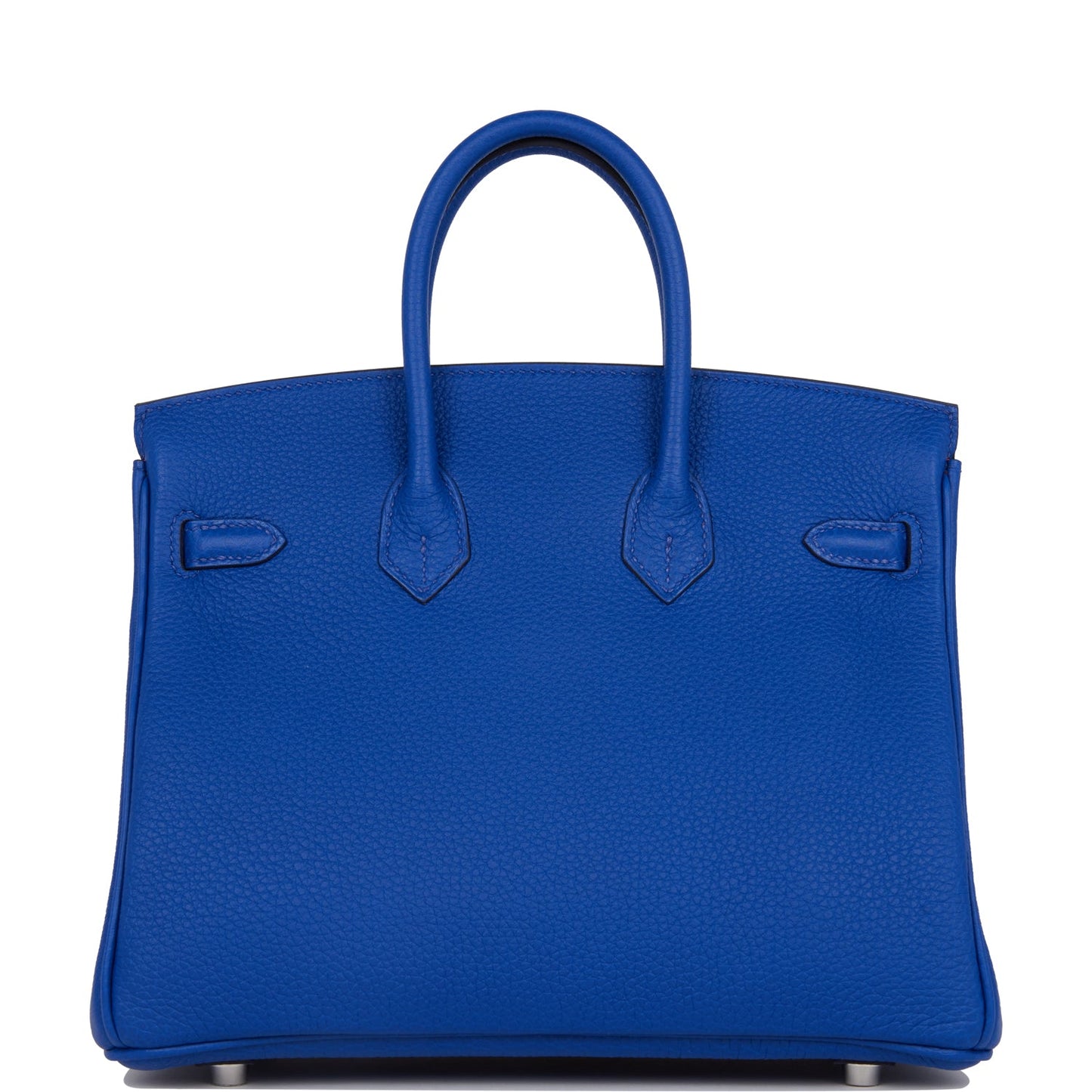 Luxury Hermes Birkin 25 Bleu Royal Verso Togo Palladium Hardware