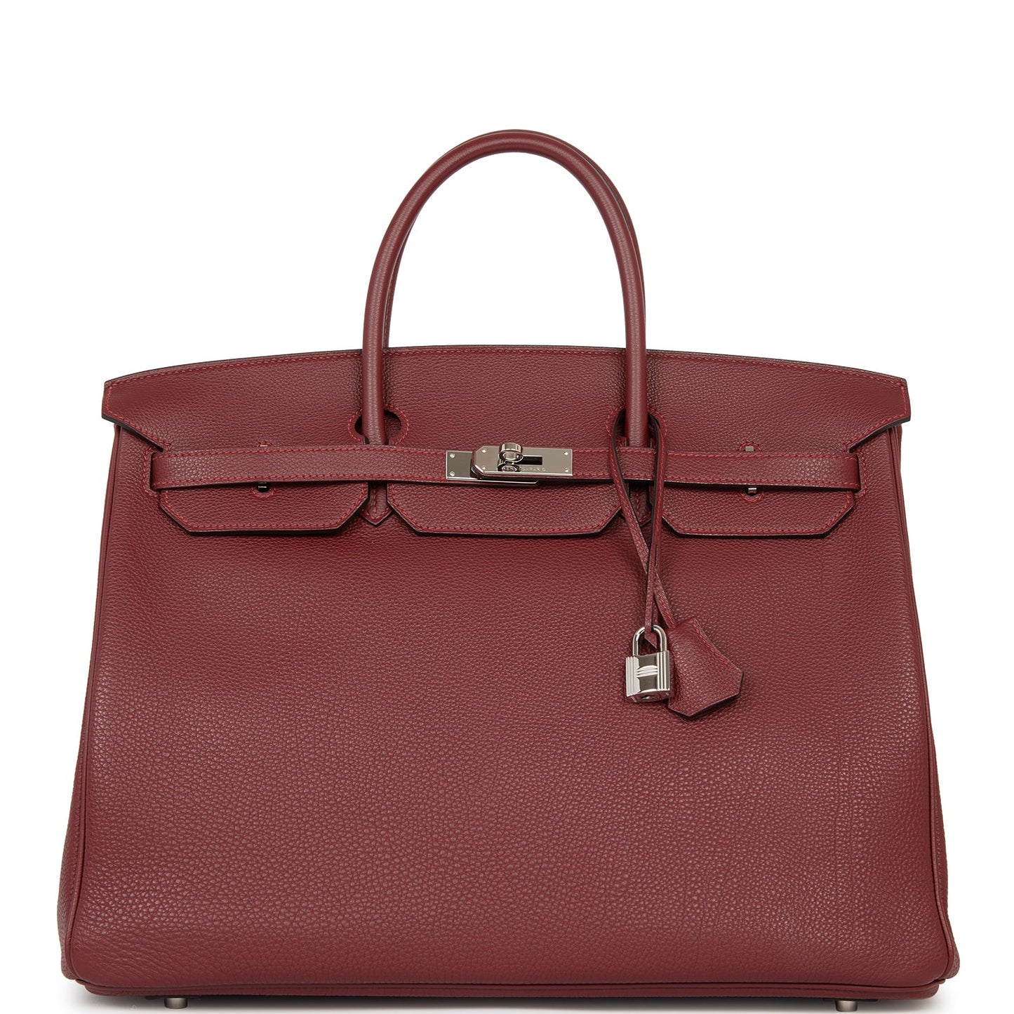 Luxury Hermes Birkin 40 Rouge H Togo Palladium Hardware