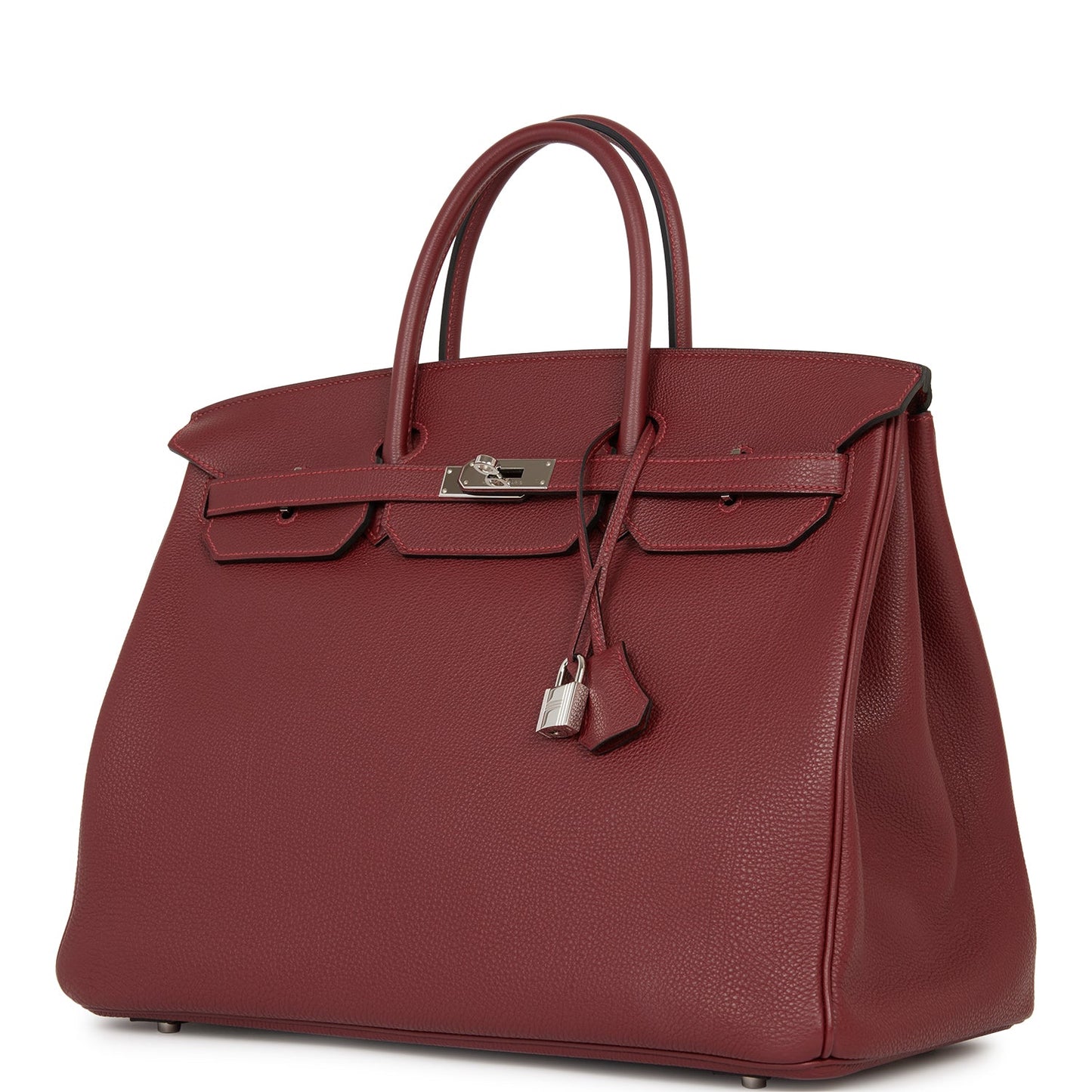 Luxury Hermes Birkin 40 Rouge H Togo Palladium Hardware