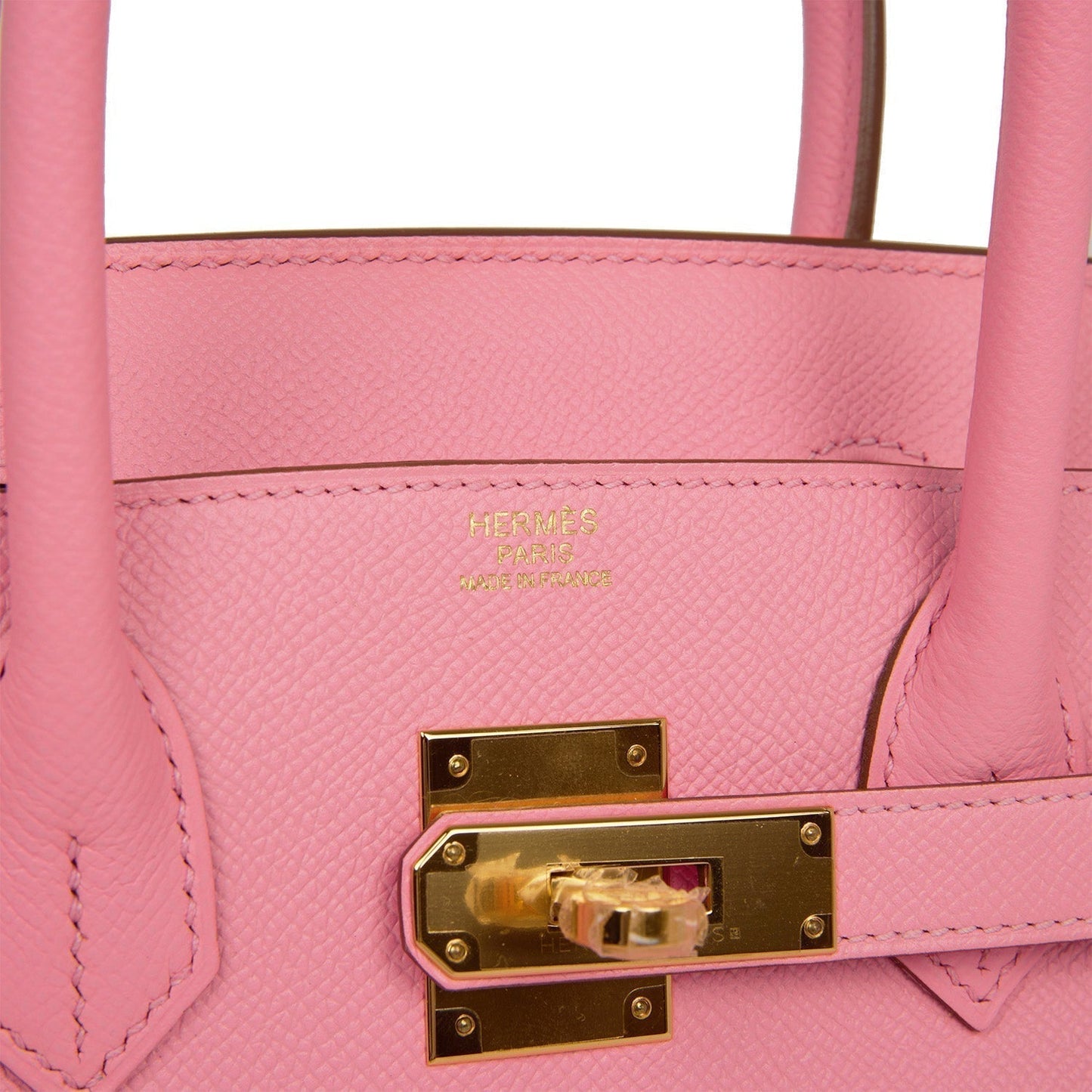 Luxury Hermes Birkin 30 Rose Confetti Epsom Gold Hardware
