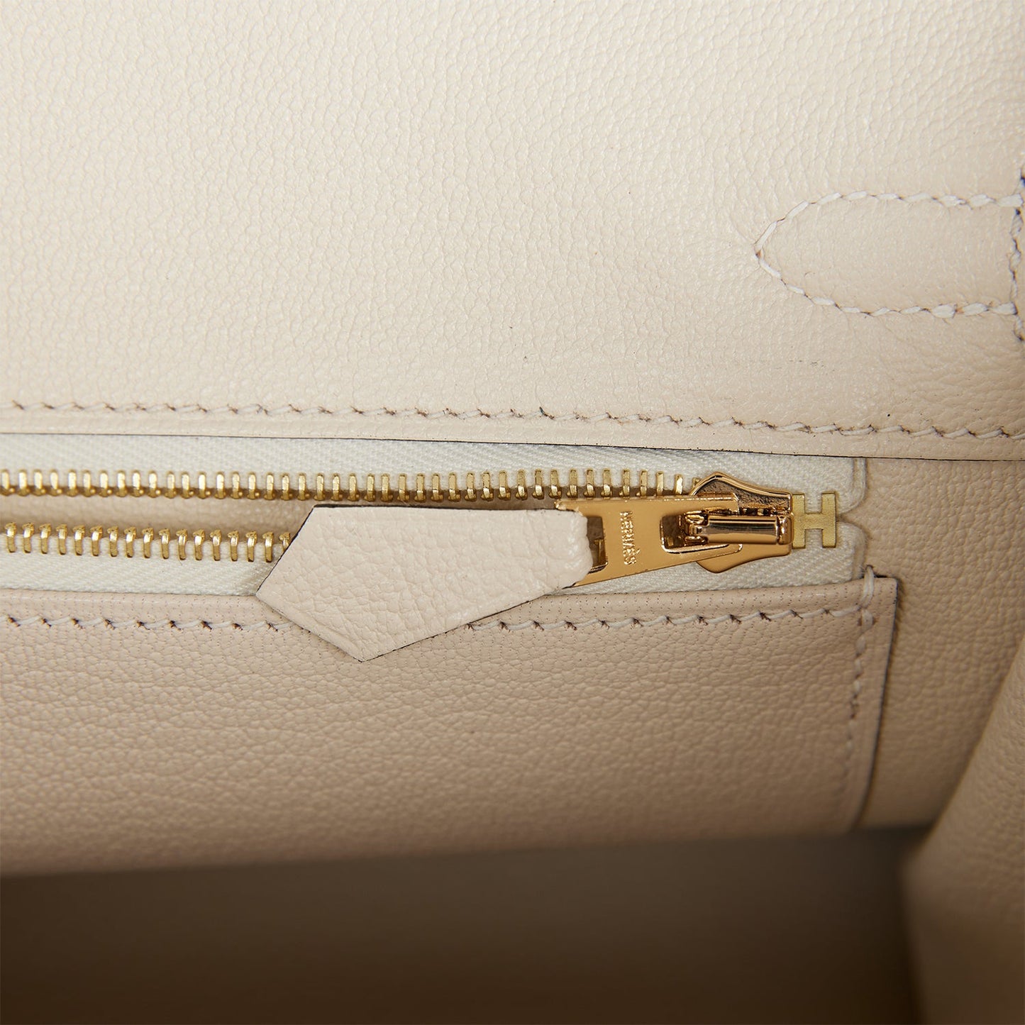 Luxury Hermes Special Order (HSS) Birkin 25 Bleu Nuit and Craie Togo Gold Hardware