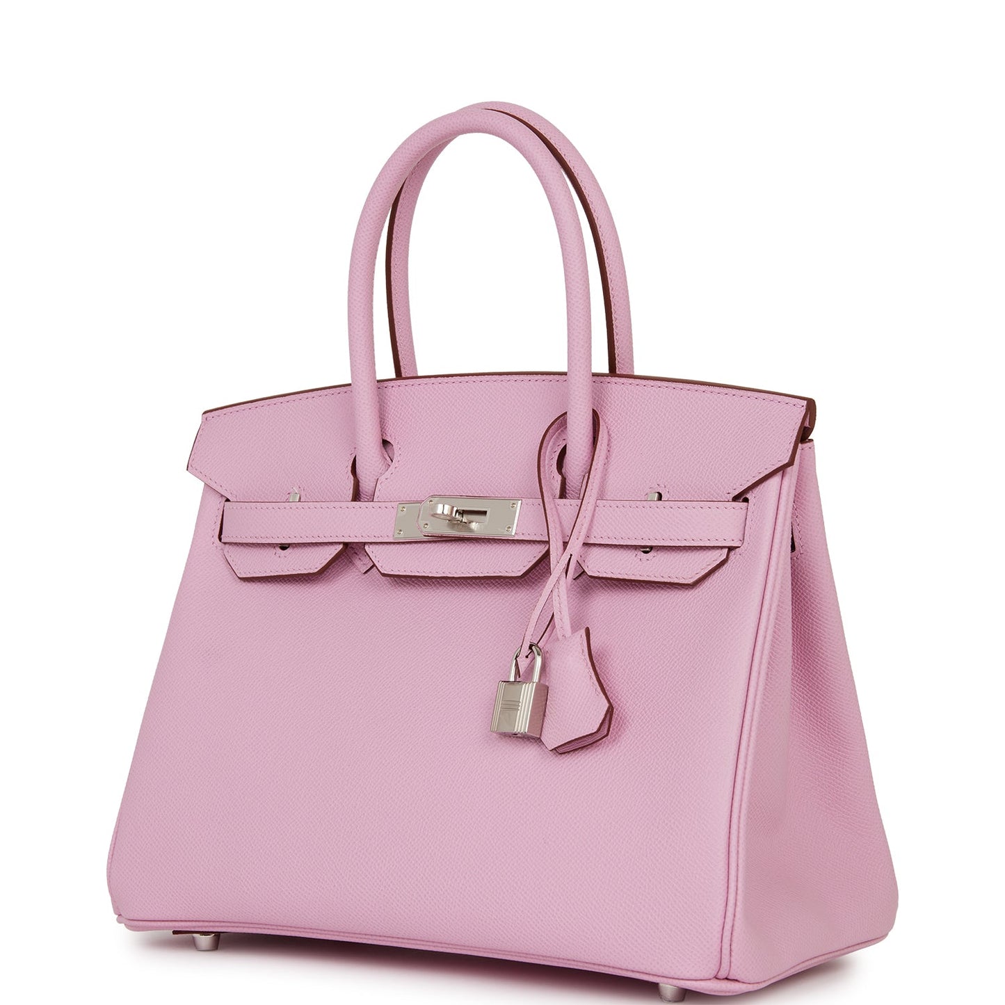 Luxury Hermes Birkin 30 Mauve Sylvestre Epsom Palladium Hardware