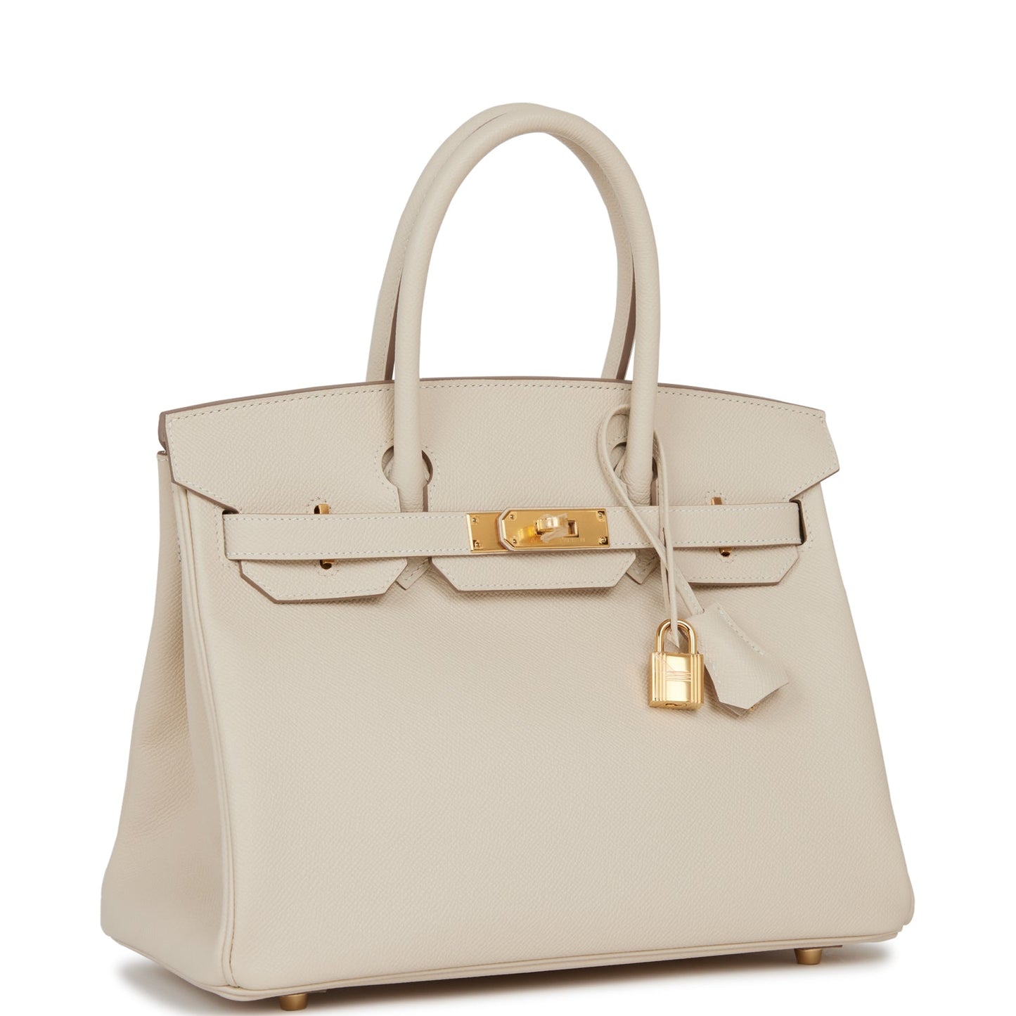 Luxury Hermes Birkin 30 Craie Epsom Gold Hardware