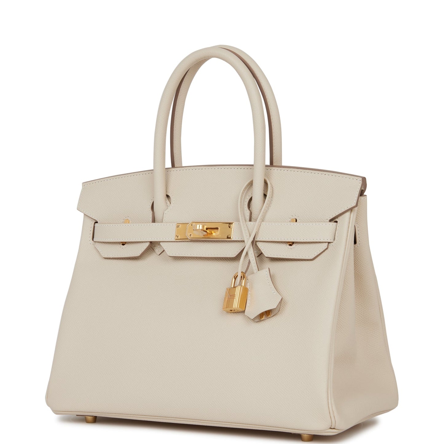 Luxury Hermes Birkin 30 Craie Epsom Gold Hardware
