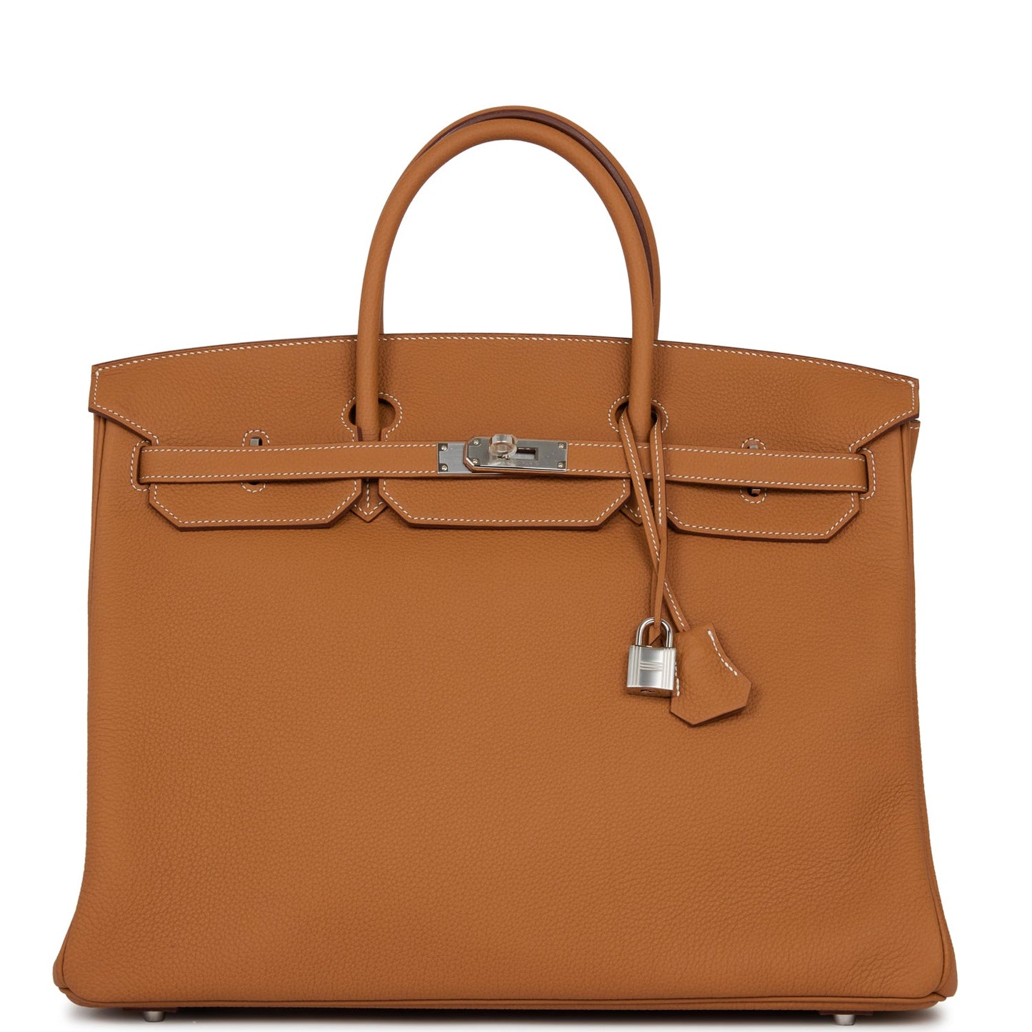Luxury Hermes Birkin 40 Gold Togo Palladium Hardware