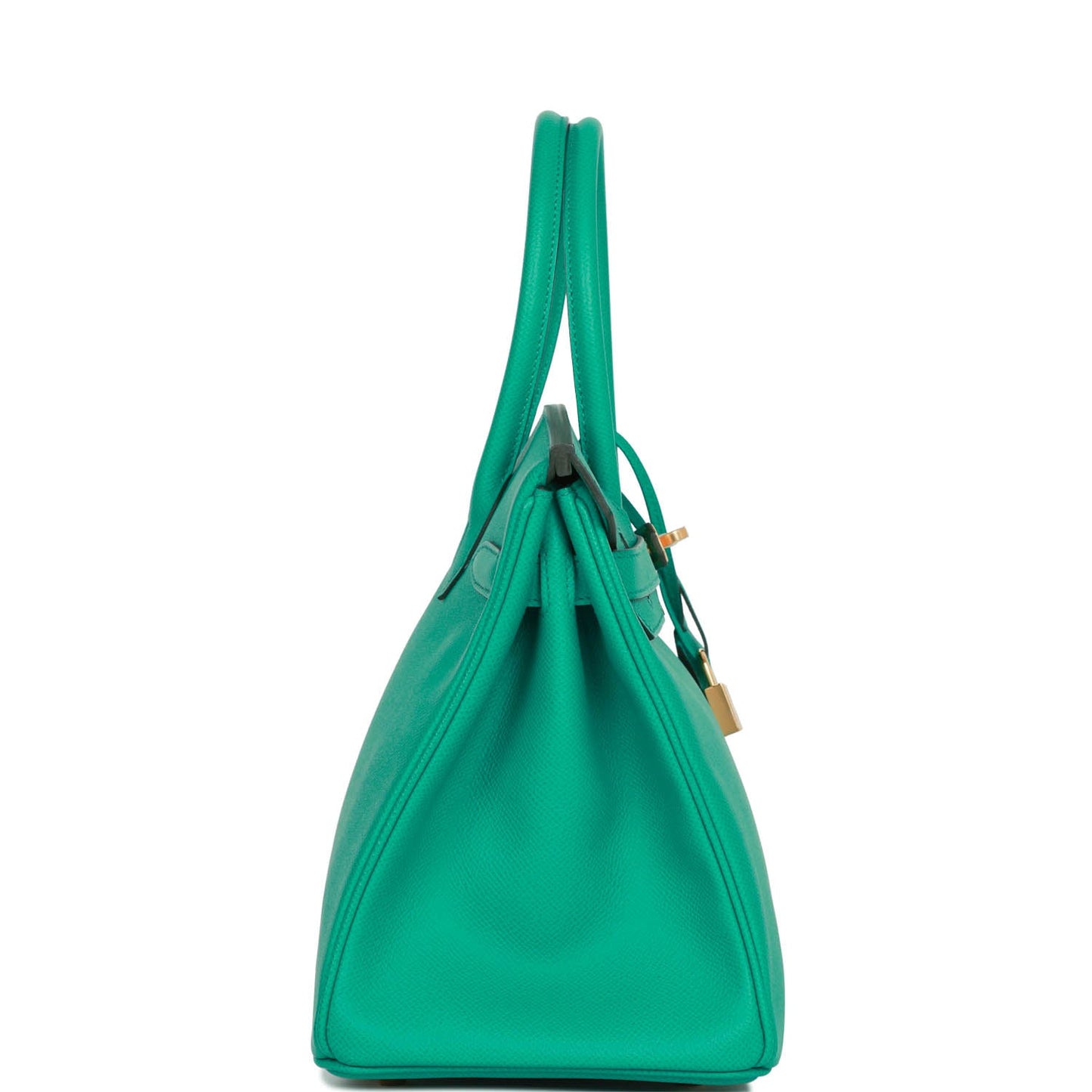 Luxury Hermes Birkin 30 Vert Jade Epsom Gold Hardware