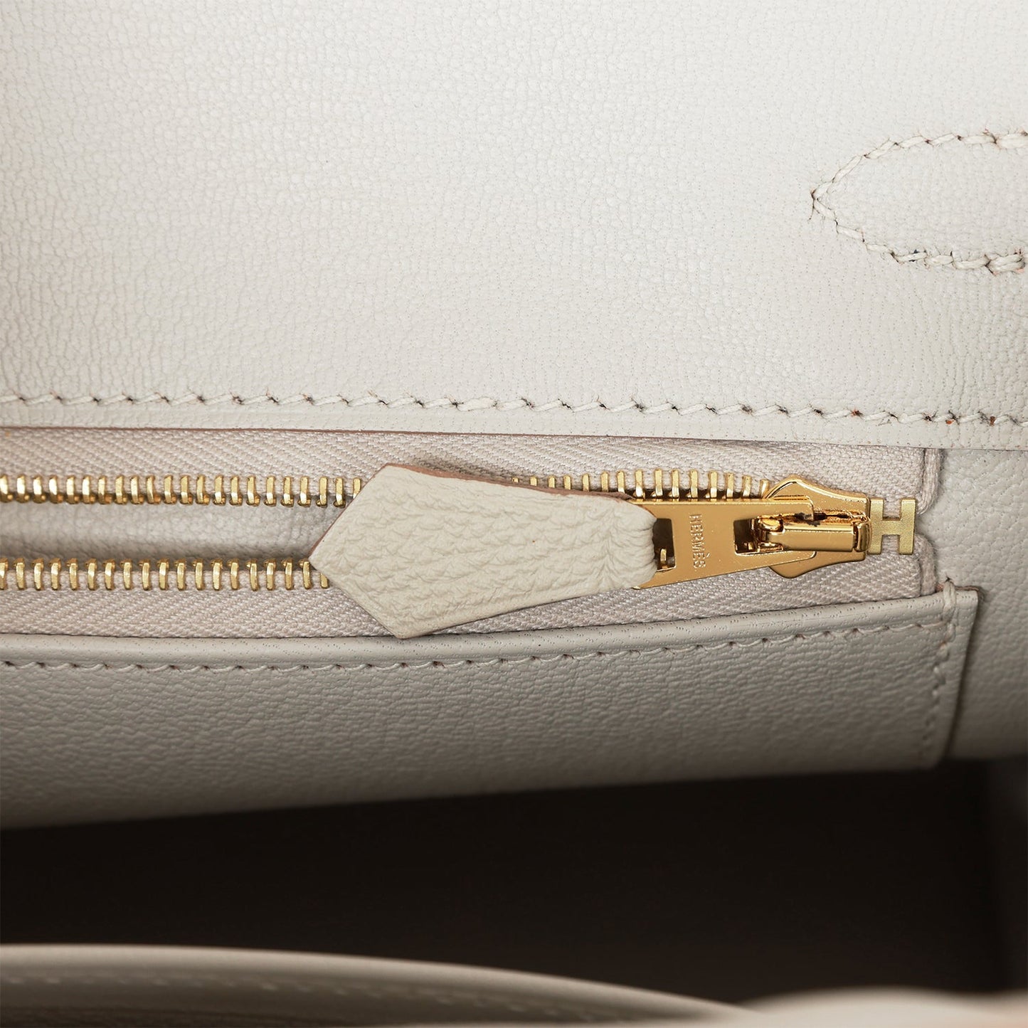 Luxury Hermes Birkin 25 Gris Perle Togo Gold Hardware