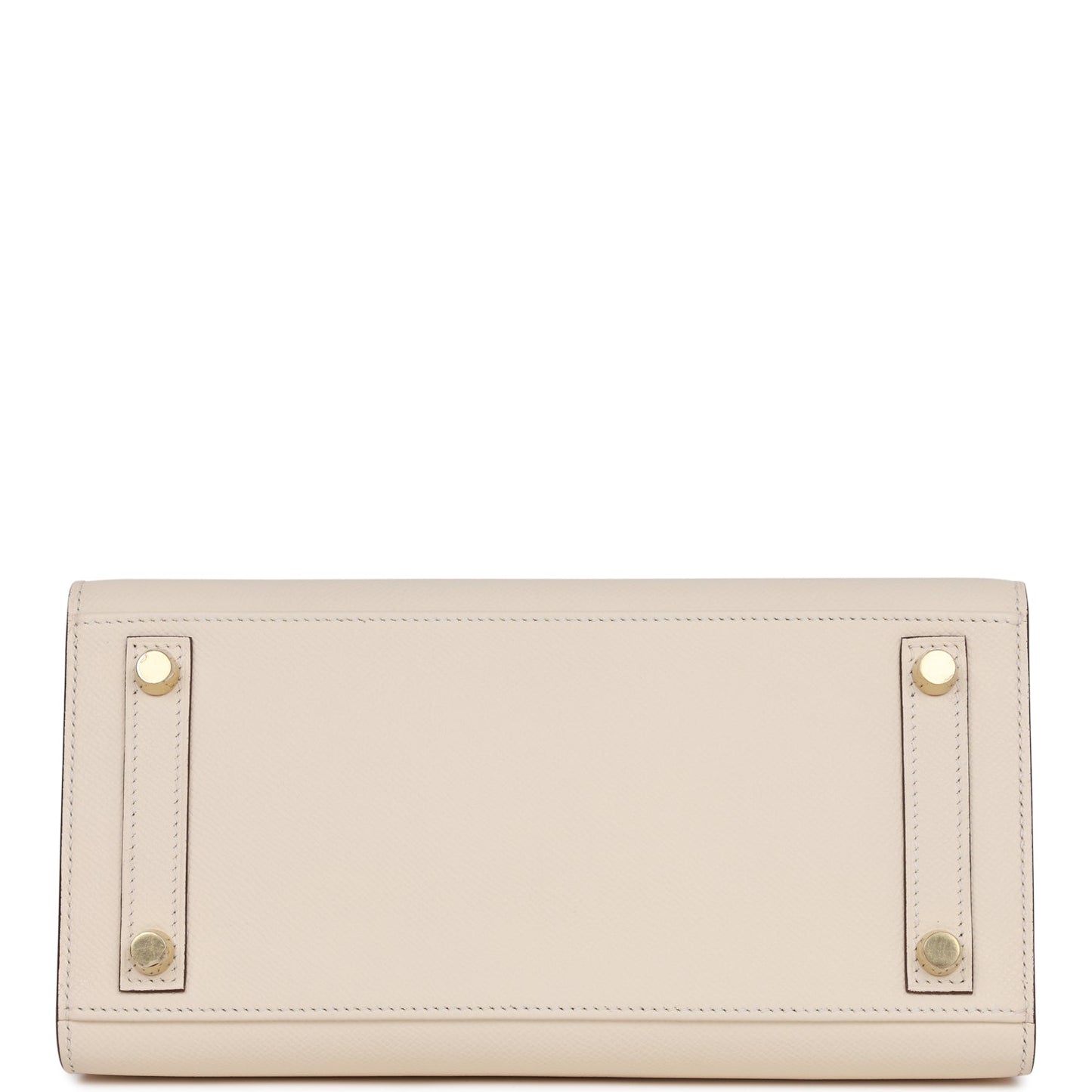 Luxury Hermes Birkin Sellier 25 Nata Epsom Gold Hardware