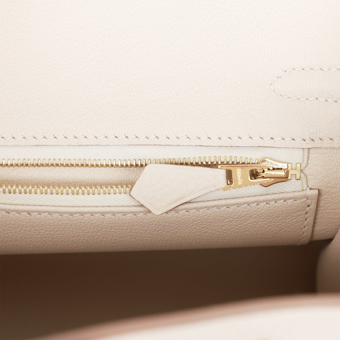 Luxury Hermes Birkin 25 Craie Togo Gold Hardware