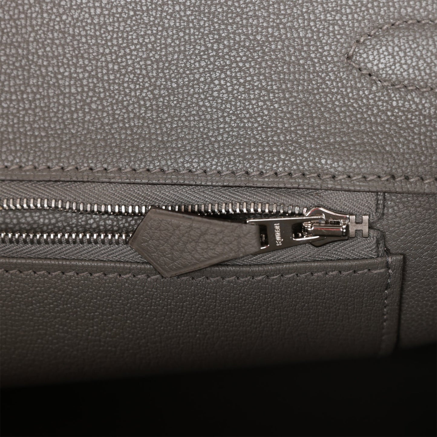 Luxury Hermes Birkin 35 Gris Meyer Togo Palladium Hardware