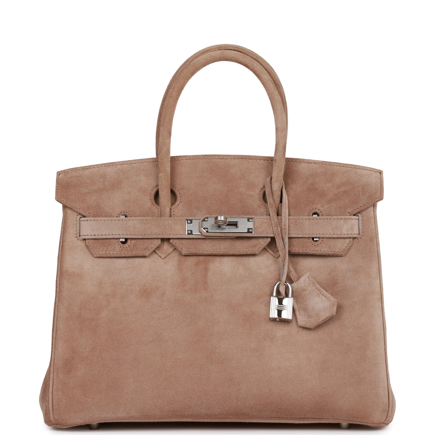 Vintage Luxury Hermes Birkin 30 Gris Perle Doblis Palladium Hardware